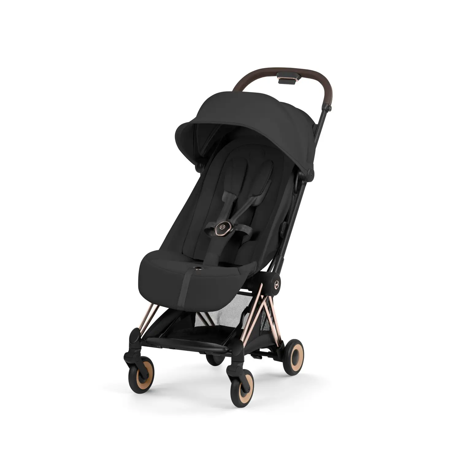 Coya Style Sepia Black Passeggino con Telaio Rosegold Cybex - trio e modulari
