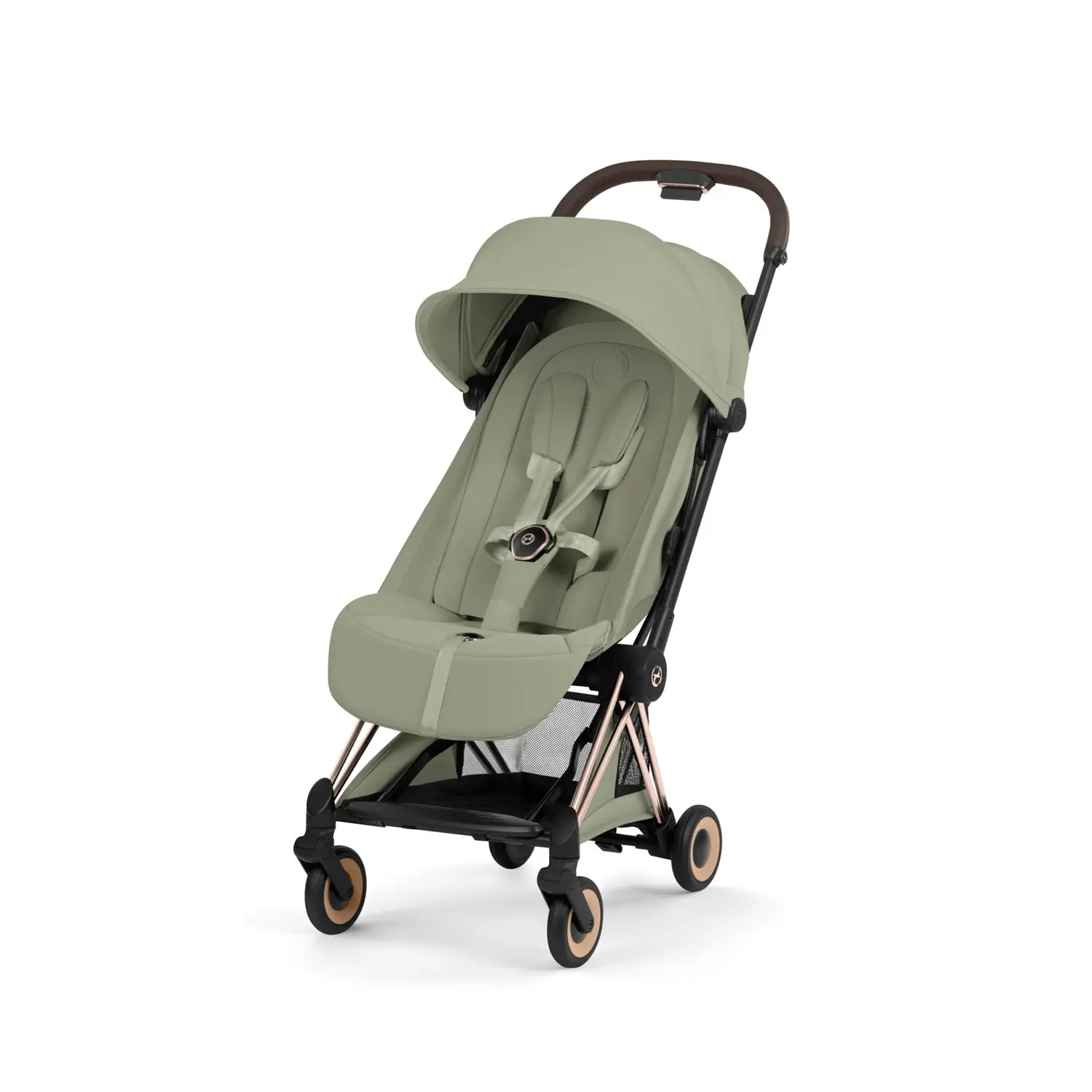 Coya Style Sage Green Passeggino con Telaio Rosegold Cybex - trio e modulari