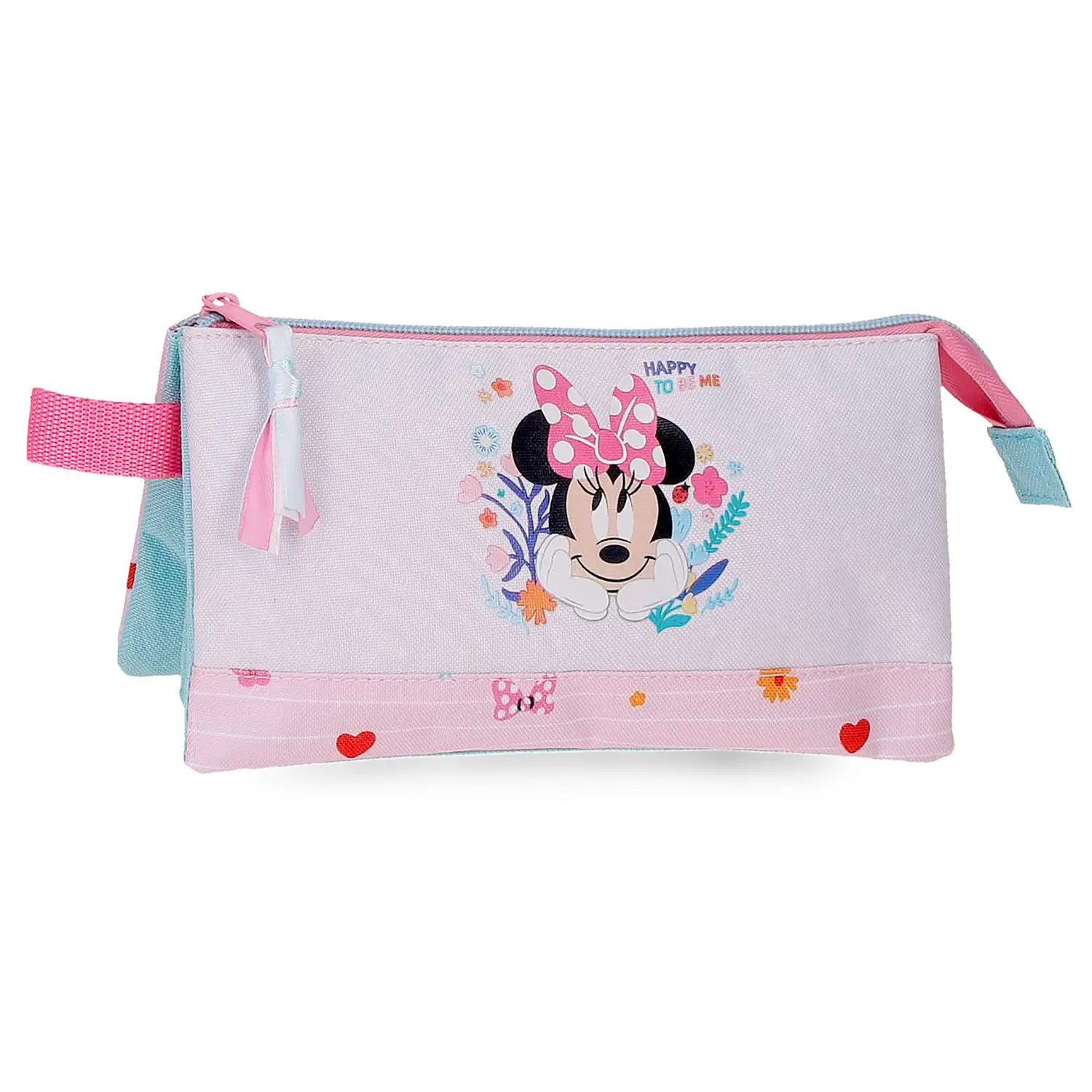 Minnie Happy To Be Me Astuccio Bustina 3 Scomparti - bauletti tombolini bustine