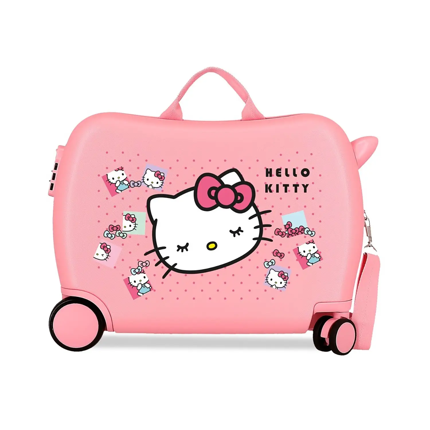 Valigia ABS 50 cm 4 ruote Hello Kitty Bows Rosa Sanrio - valige e borse da viaggio