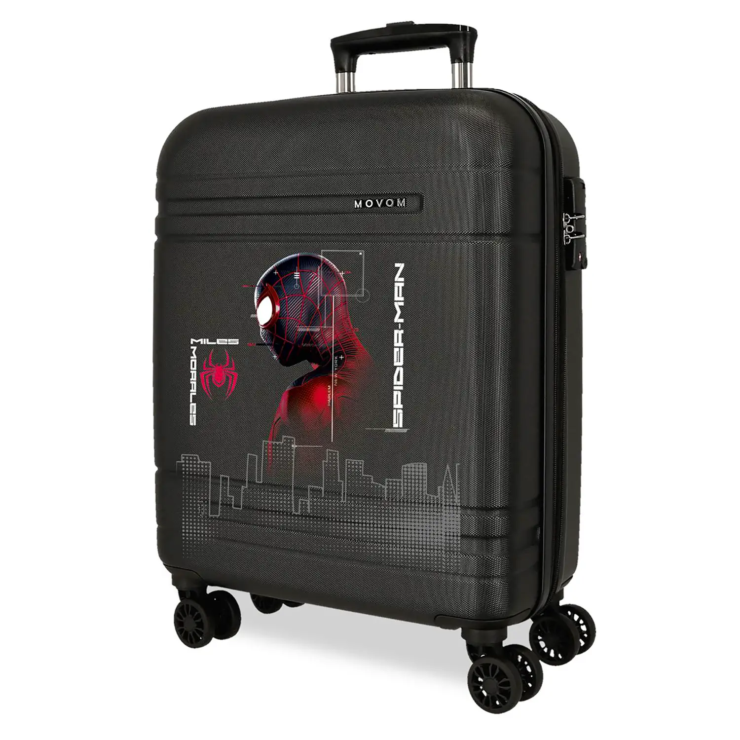 Spiderman Technology Trolley Abs 55 cm 4 Ruote Nero - valige e borse da viaggio