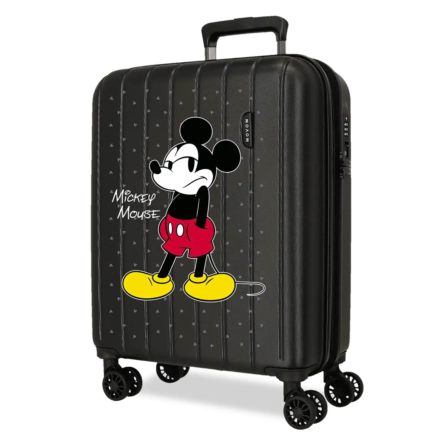 Mickey Waiting Trolley Abs 55 cm 4 Ruote Nero - valige e borse da viaggio