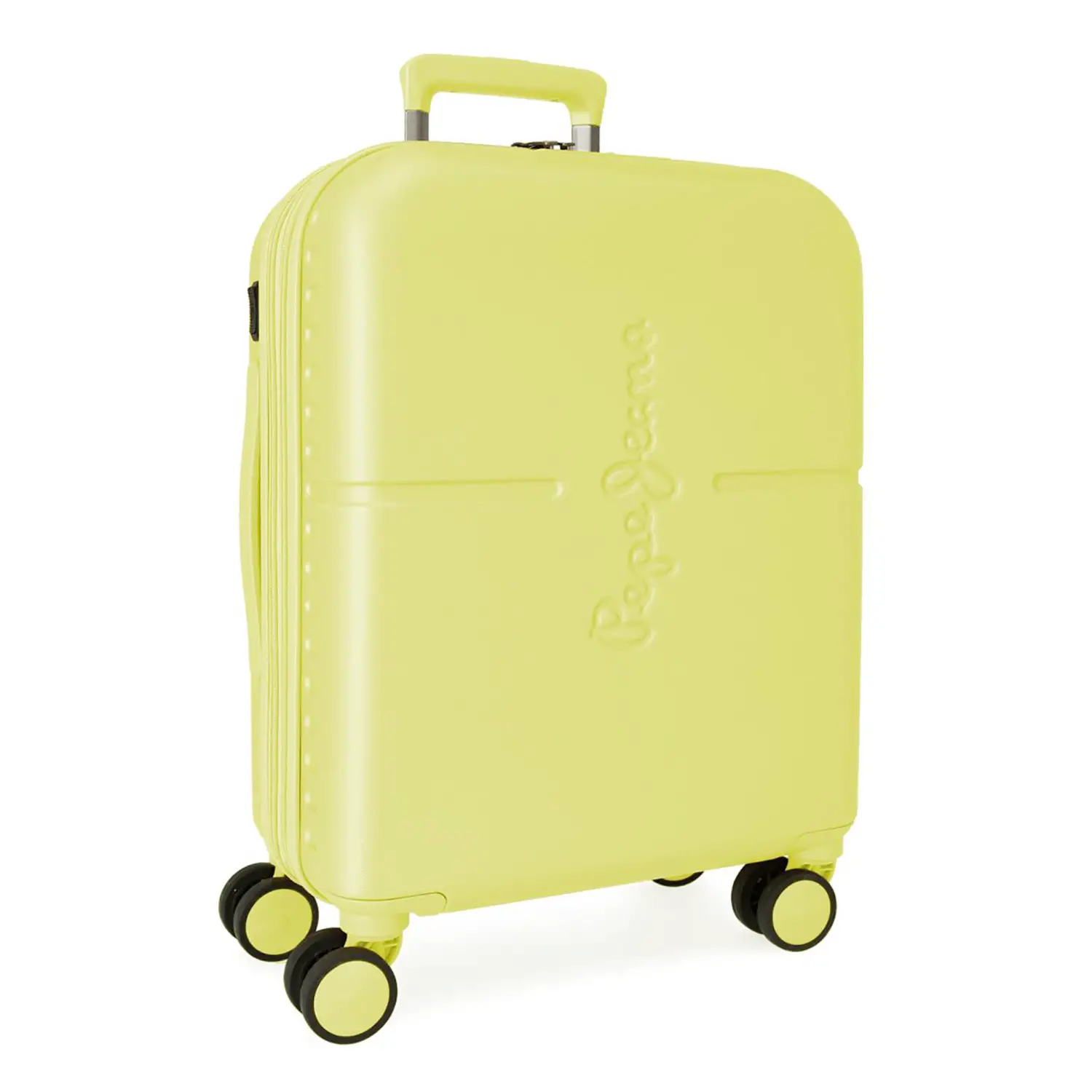 Pepe Jeans Trolley Abs 55 cm 4 Ruote Highlight Giallo - valige e borse da viaggio