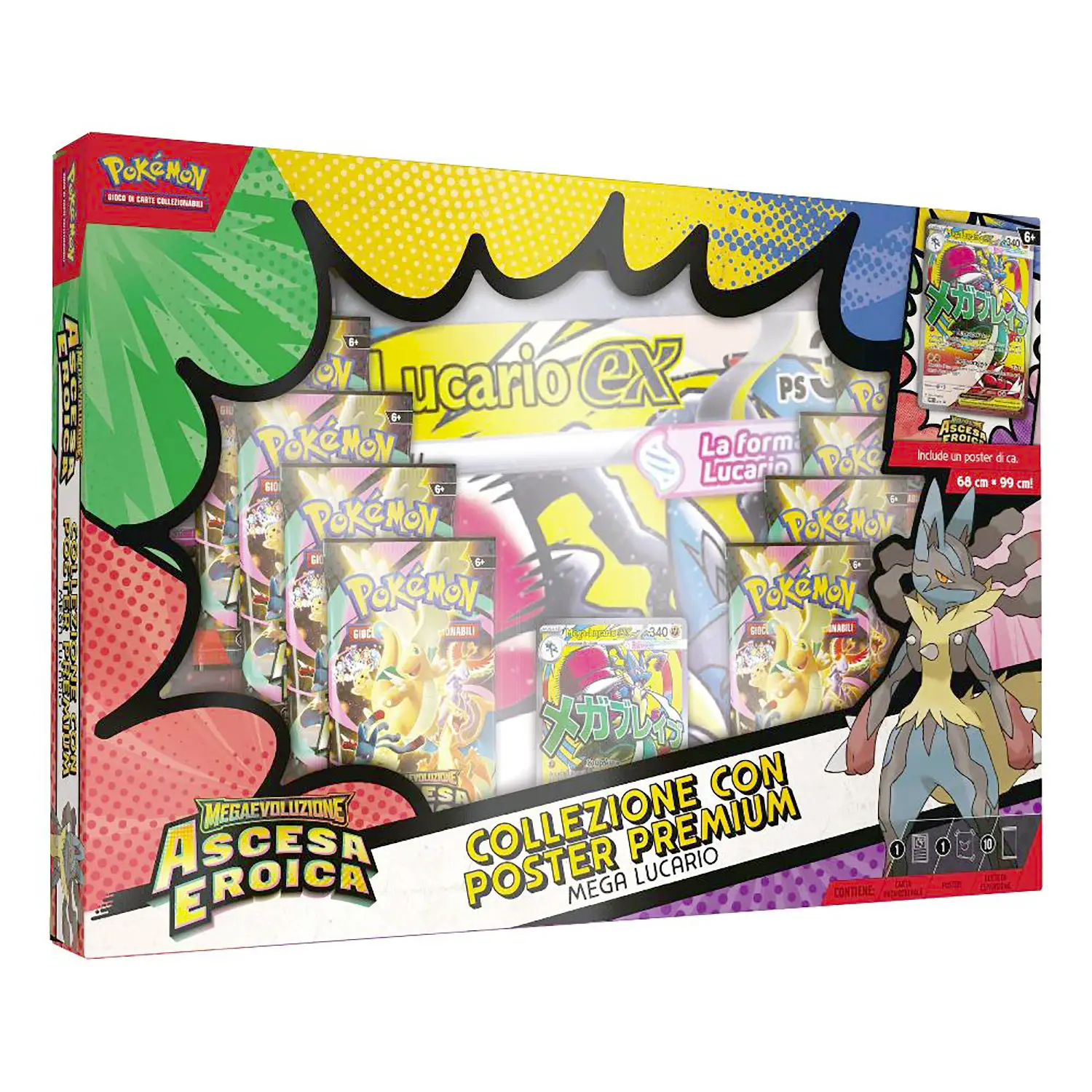 Pokemon M2.5 Collezione Poster Premium Mega Lucario - Giochi di società
