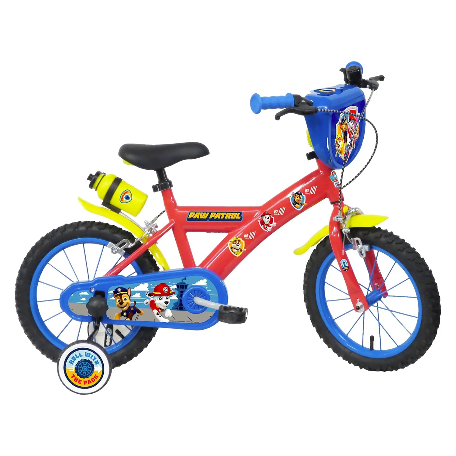 Bicicletta 14 Pollici Paw Patrol, Bici per Bambini 3-5 Anni - biciclette bambini