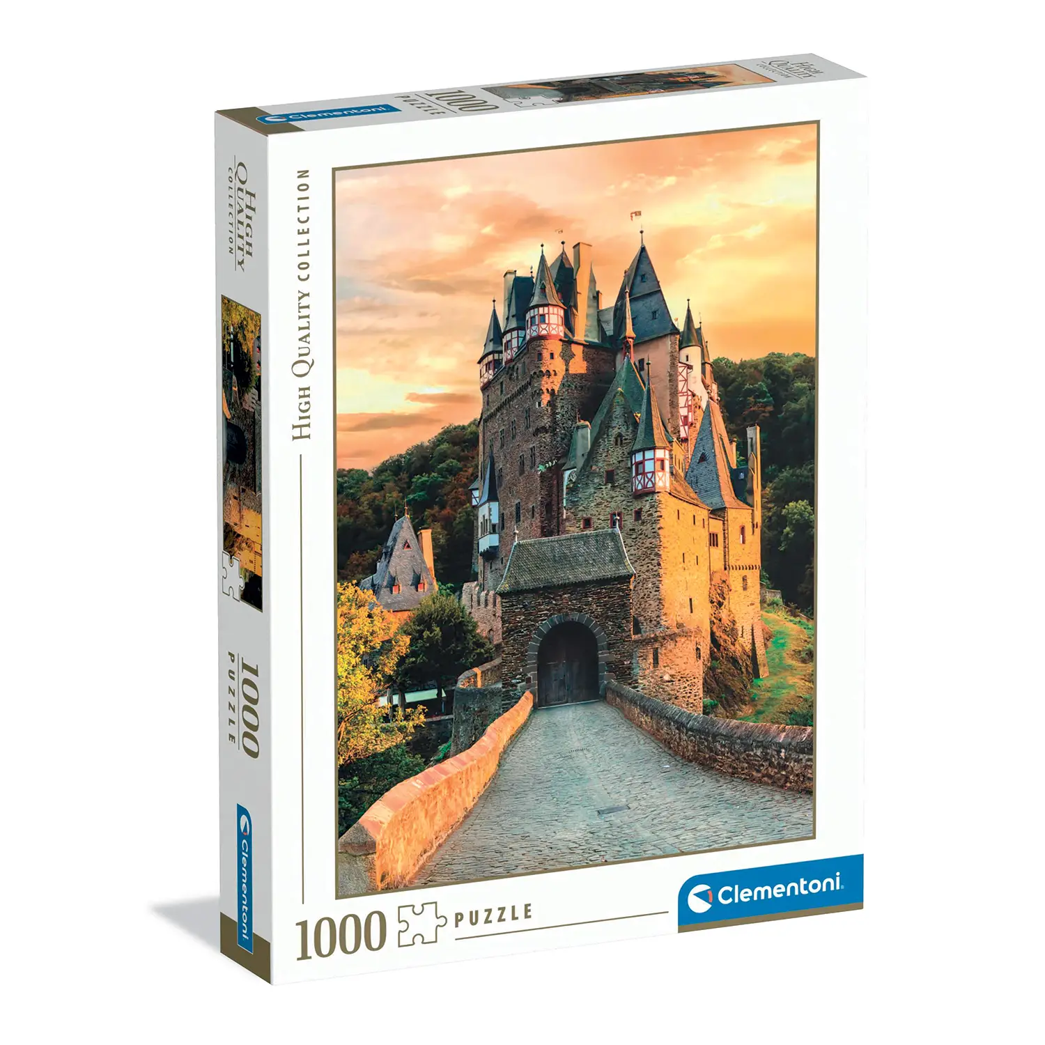 Puzzle 1000 Pezzi Hqc Tramonto Al Castello Di Eltz, Germania - puzzle adulti