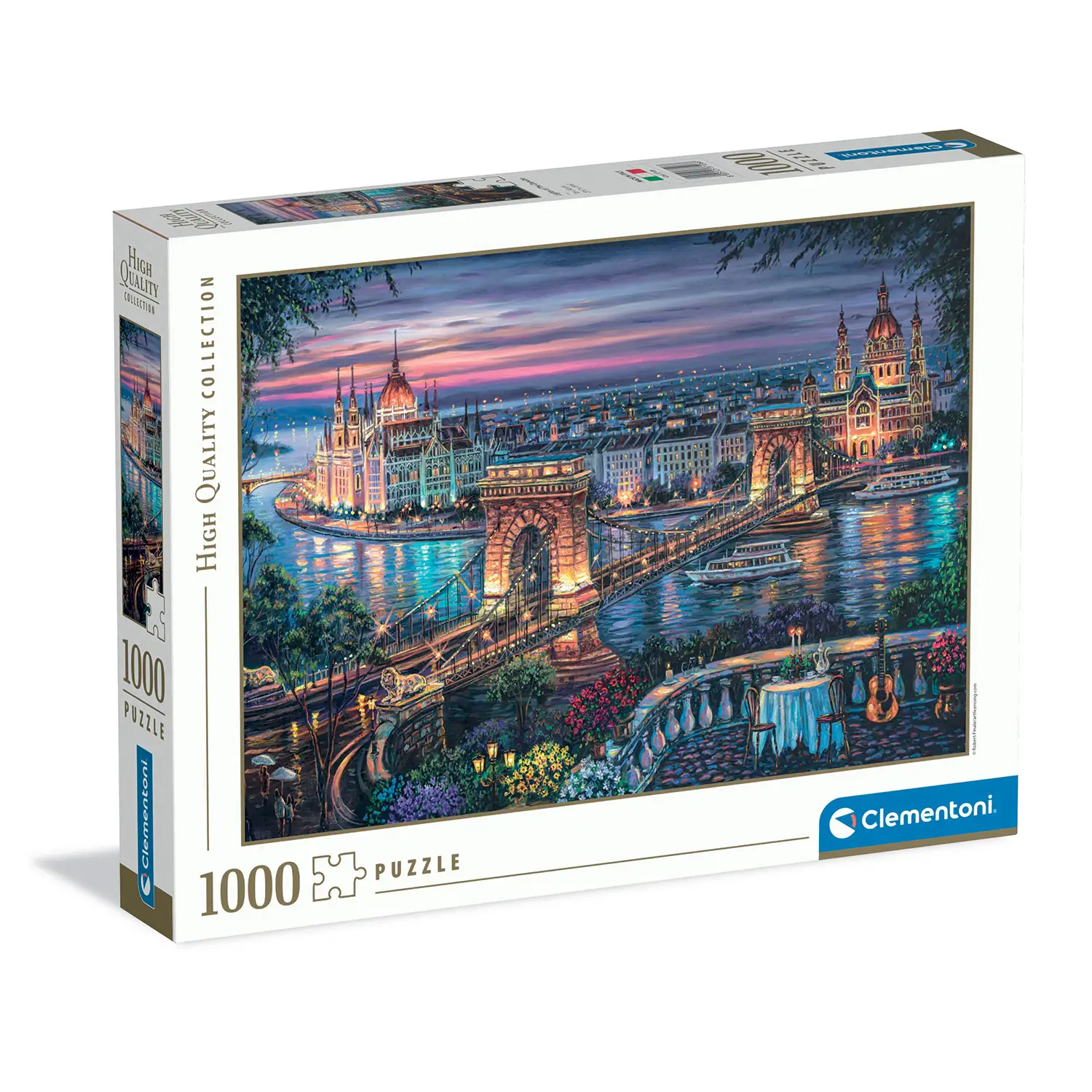 Puzzle 1000 Pezzi Hqc Lights Of The Danube - puzzle adulti