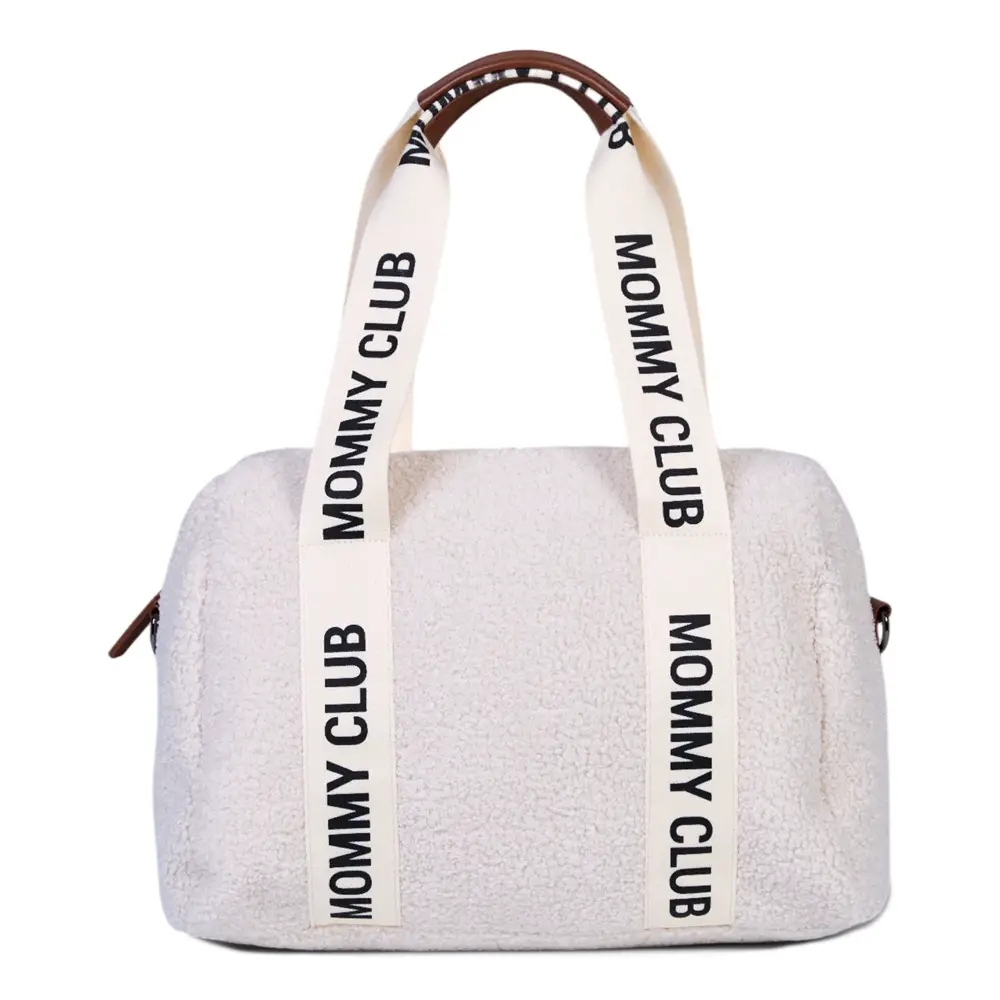 Borsa Cambio Mommy Club Teddy Offwhite Childhome - borse e zaini