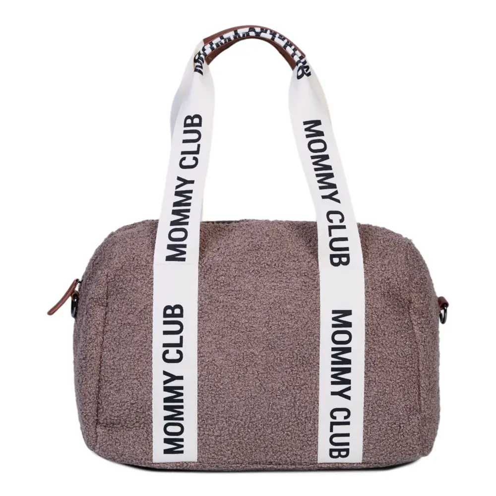Borsa Cambio Mommy Club Teddy Soft Brown Childhome - borse e zaini