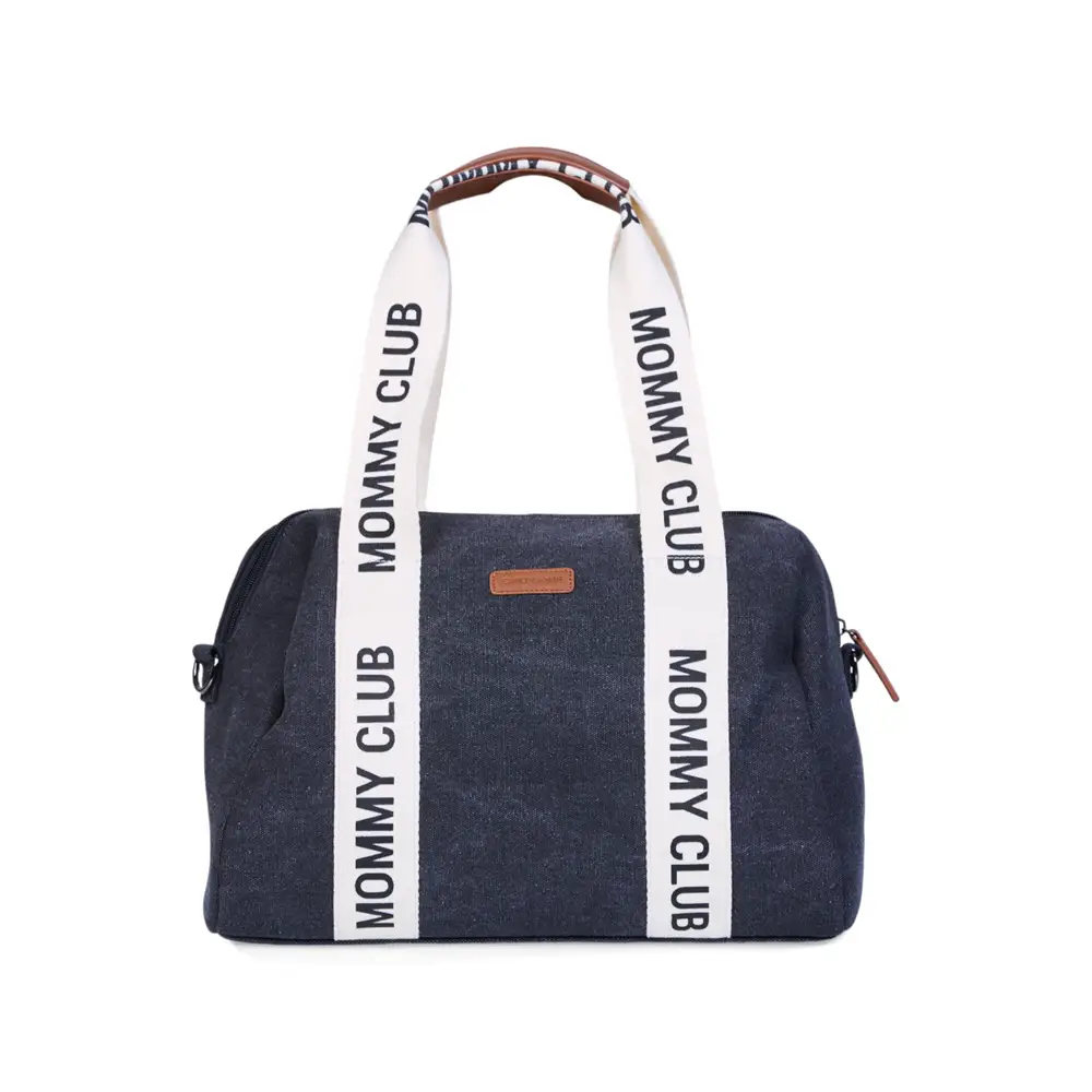 Mommy Bag Borsa Fasciatoio con Materassino in Tela Canvas Black - borse e zaini