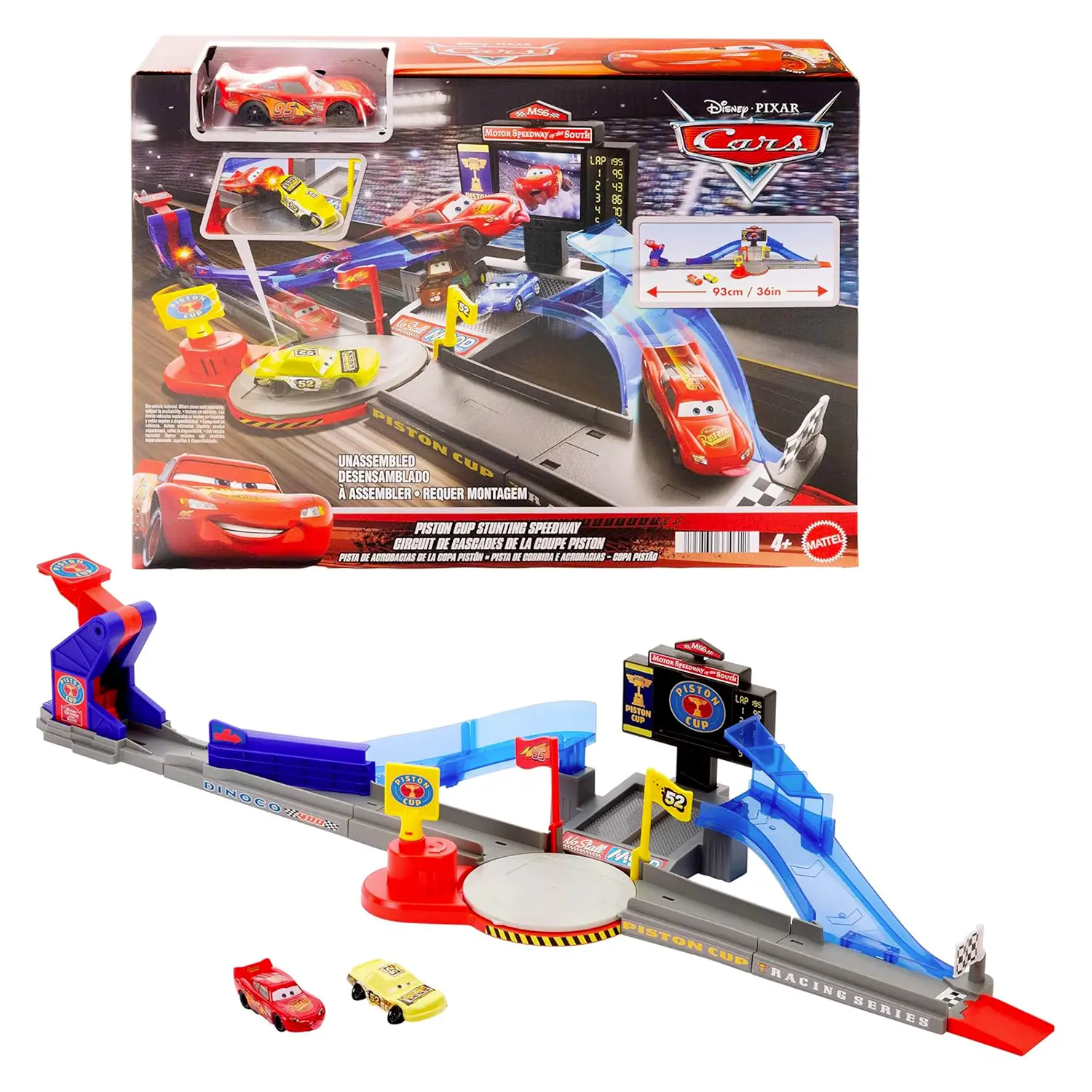 Disney Pixar Cars Mega Rampa Piston Cup - Veicoli, garage e piste