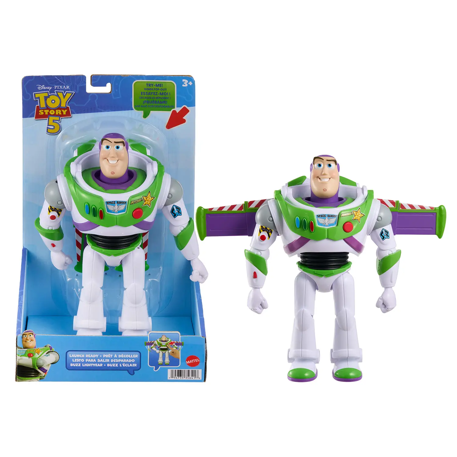Toy Story 5 Personaggio Buzz Lightyear 25 Cm - action figures ed accessori