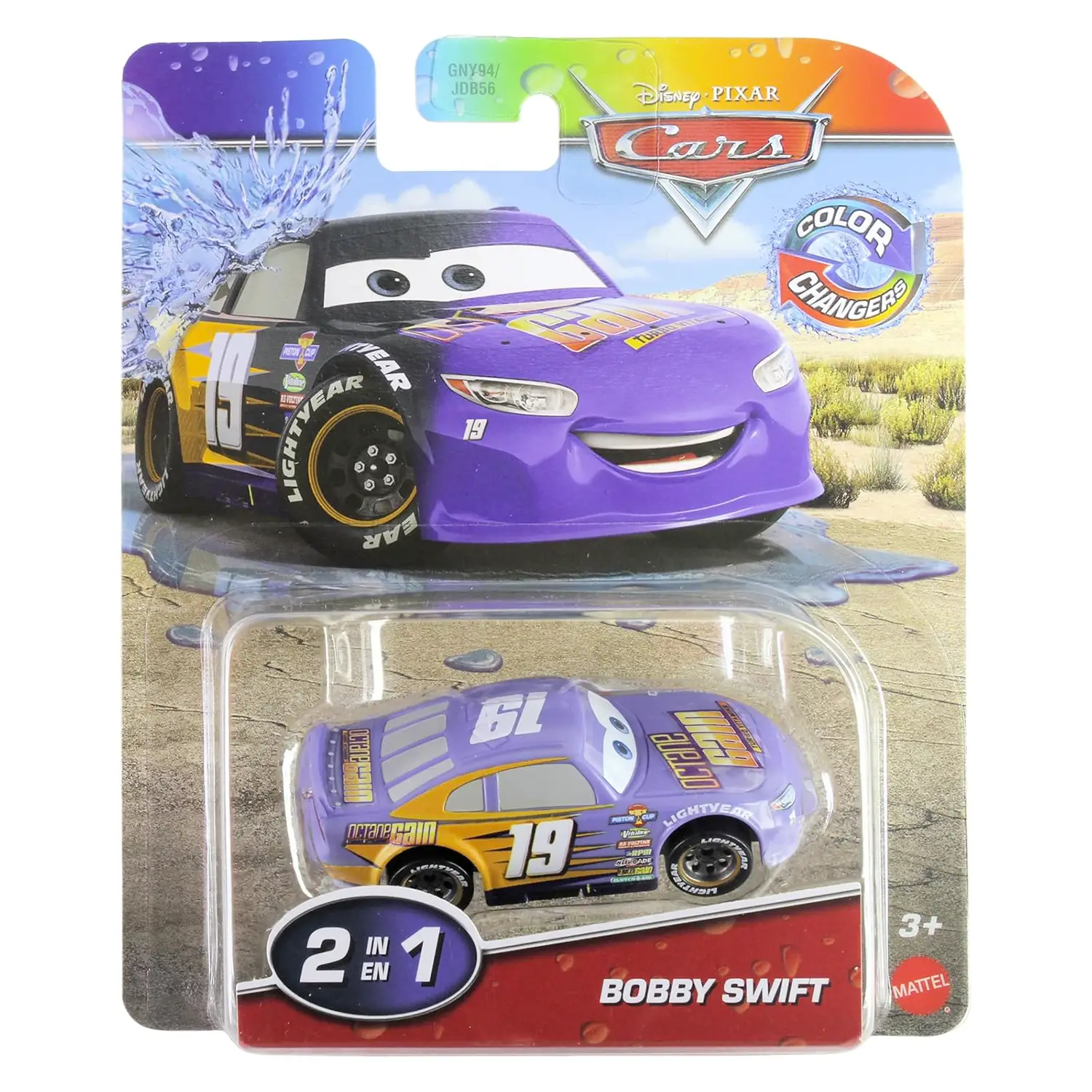 Cars Cambia Colore Dinoco Bobby Swift JKP75 - modellini