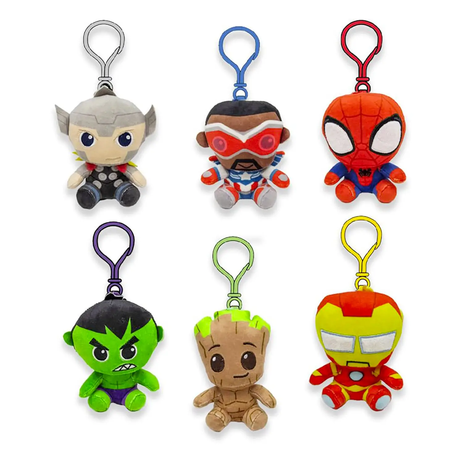 Portachiavi Peluche Marvel 12 cm Assortiti - tech e accessori