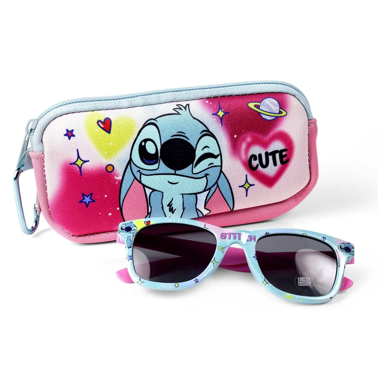 Stitch Occhiali Da Sole Con Custodia - accessori stagionali