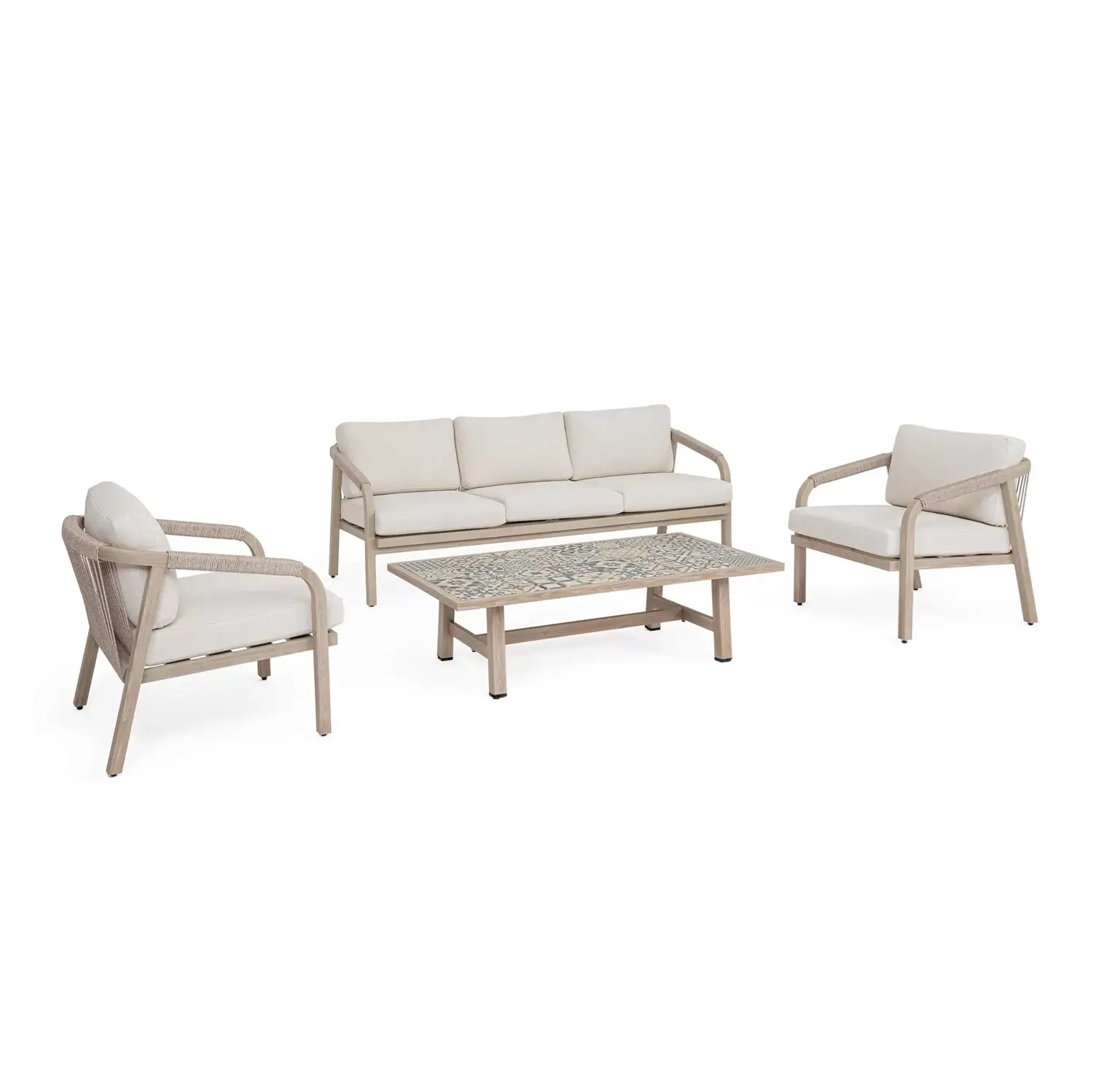 Salotto Kalimera Timber Set 4 Pezzi Outdoor Bizzotto - set e salotti