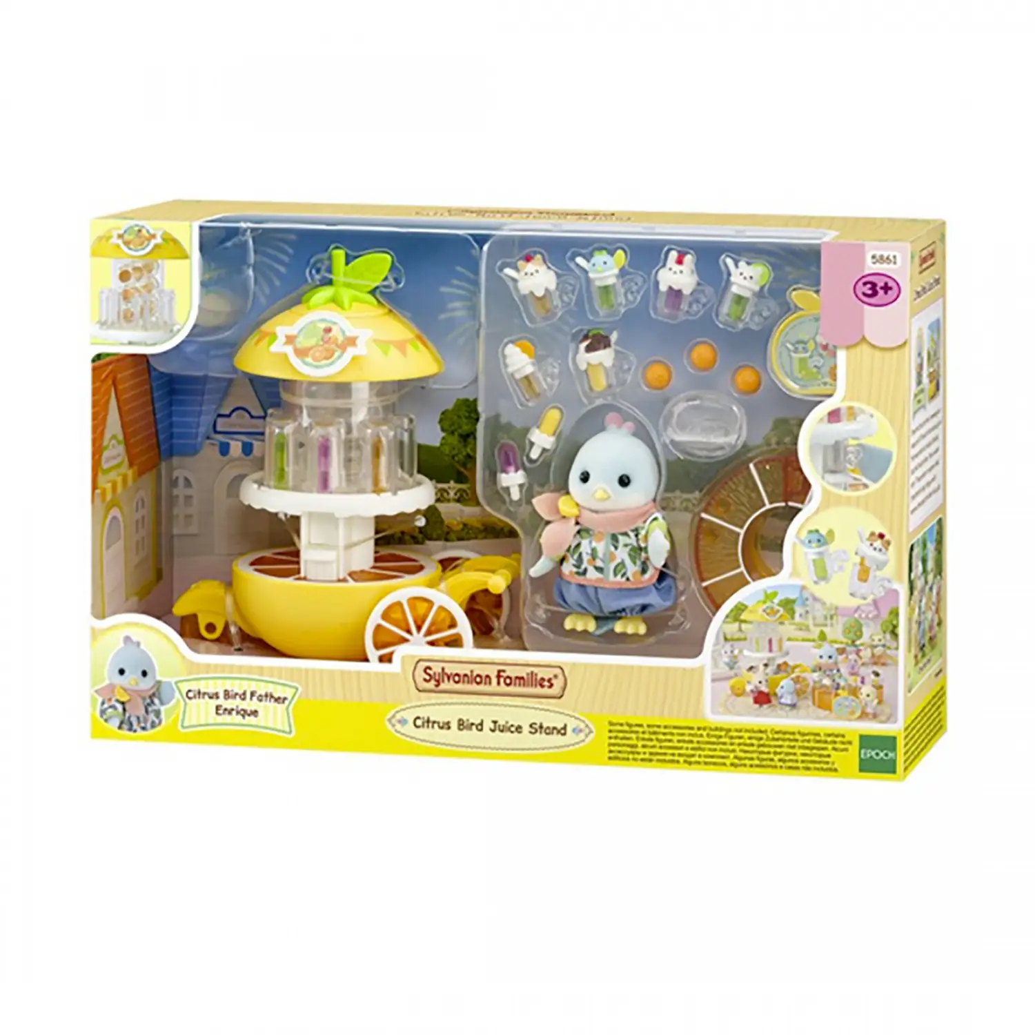 Sylvanian Families Chiosco Dei Succhi Citrus Bird Parco divertimenti - collezionabili bambina