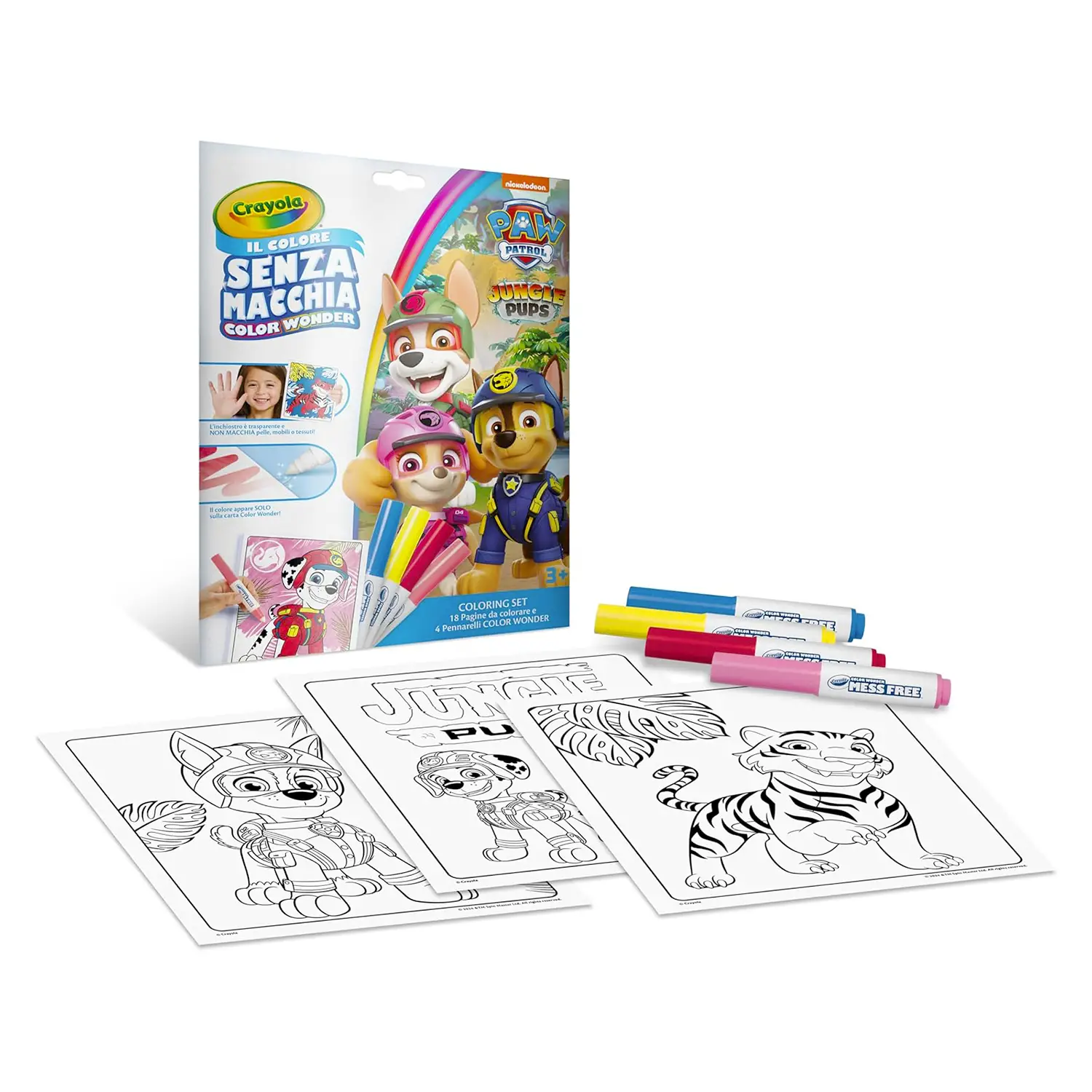 Color Wonder Album Da Colorare Con Pennarelli Magici Paw Patrol - Manuali per attività creative