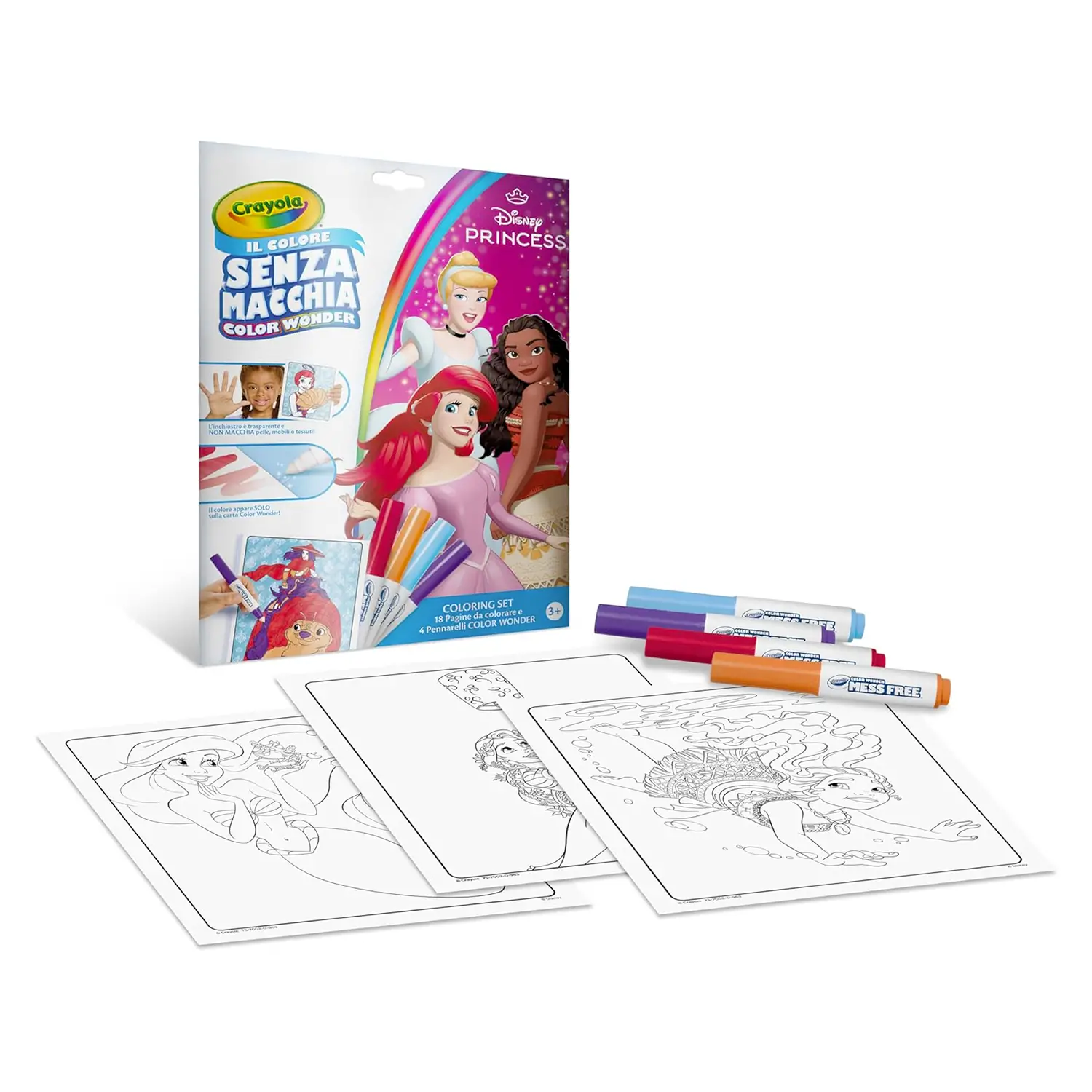 Color Wonder Album Da Colorare Con Pennarelli Magici Principesse Disney - Manuali per attività creative