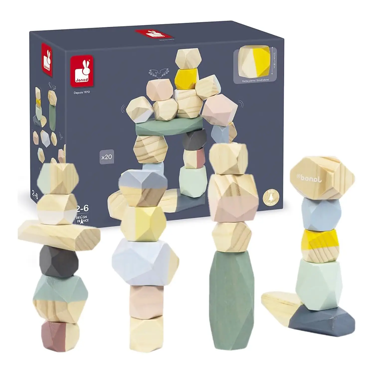 Pietre Impilabili In Legno Gioco Educativo Prima Infanzia - Primi giochi