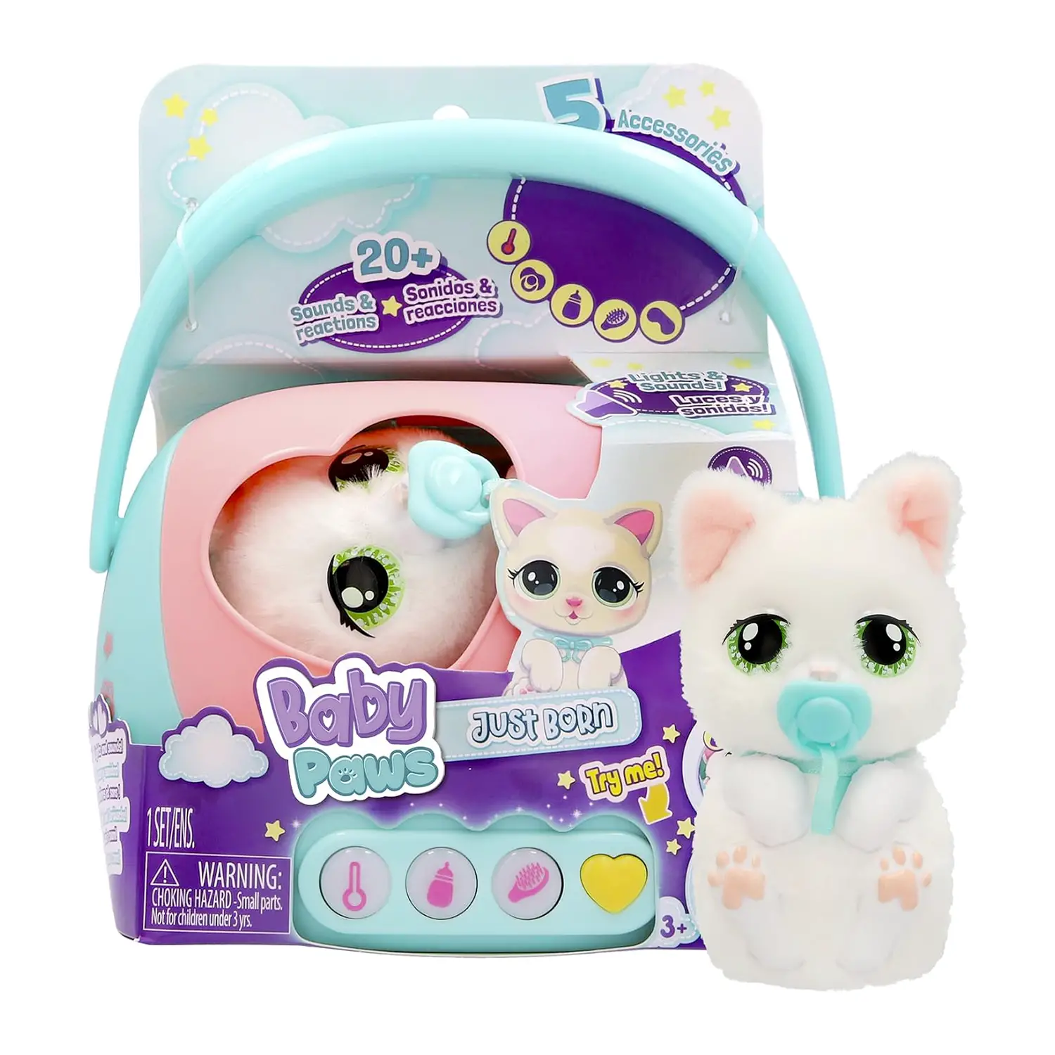 Baby Paws Just Born Kitty Gattino Interattivo - collezionabili bambina