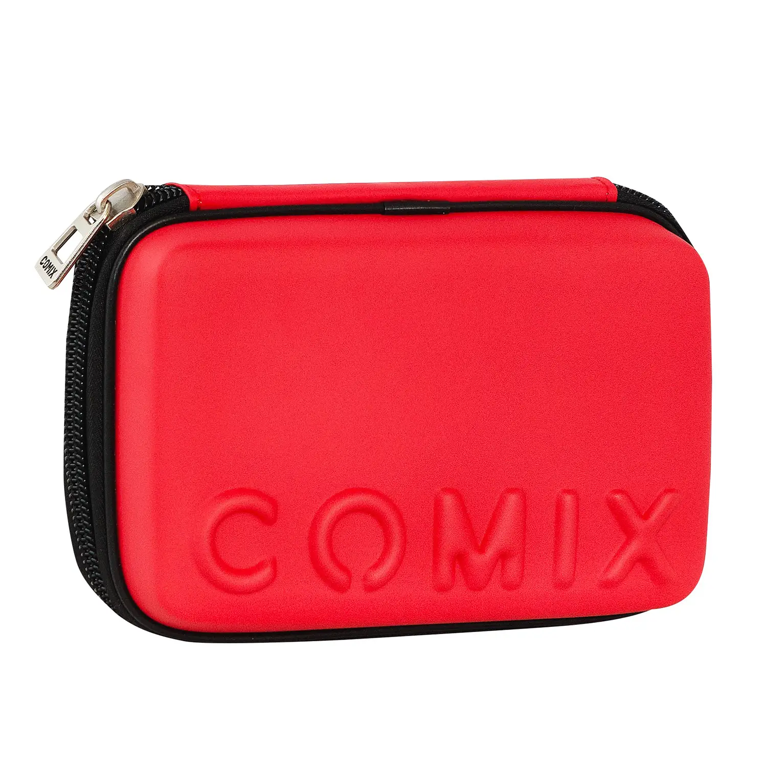 Astuccio Scuola Corredo Maxi Zip Comix Opaco Rosso - astucci colori