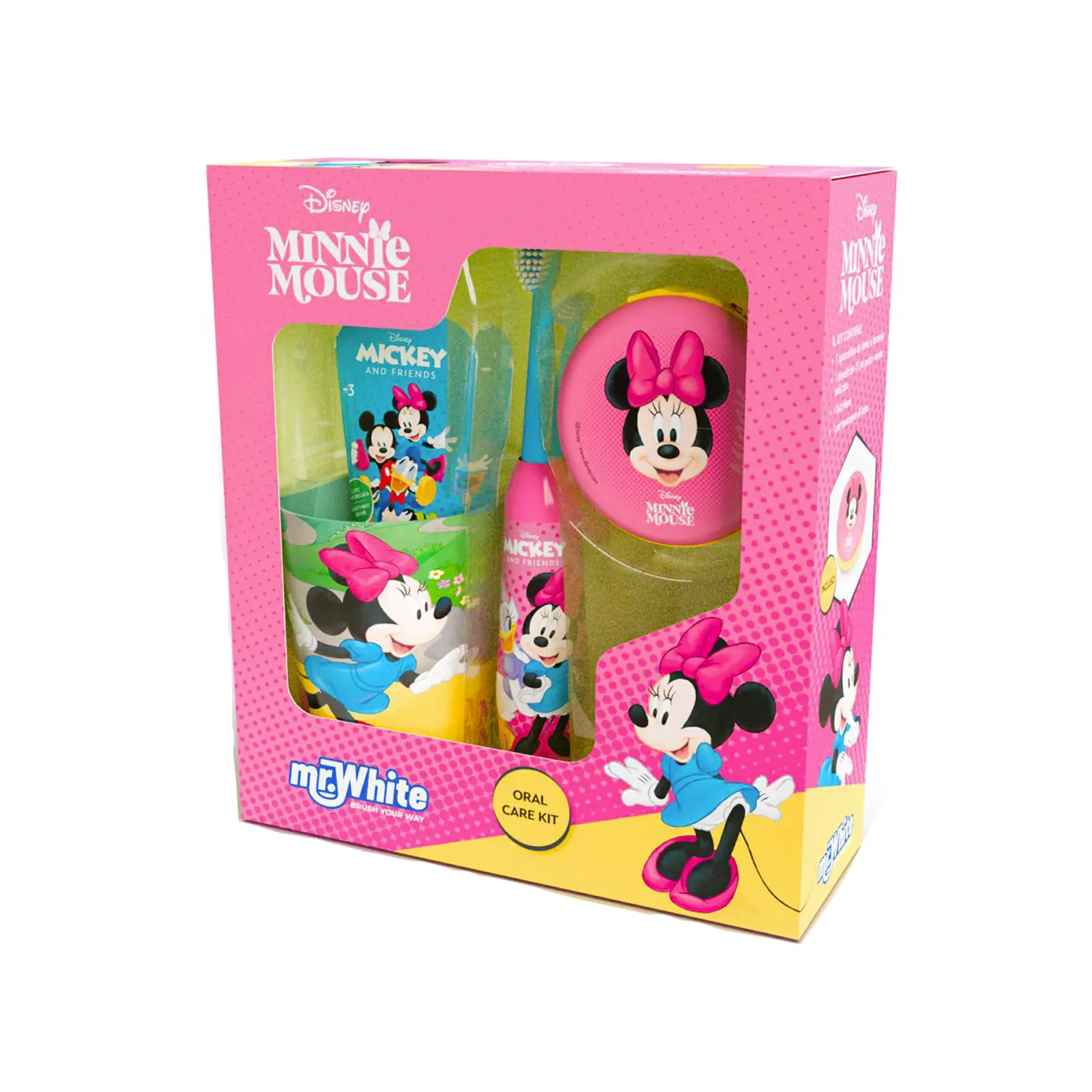 Minnie Set Regalo Spazzolino Turbo, Dentrificio, Bicchiere E Portamonete - cura della persona