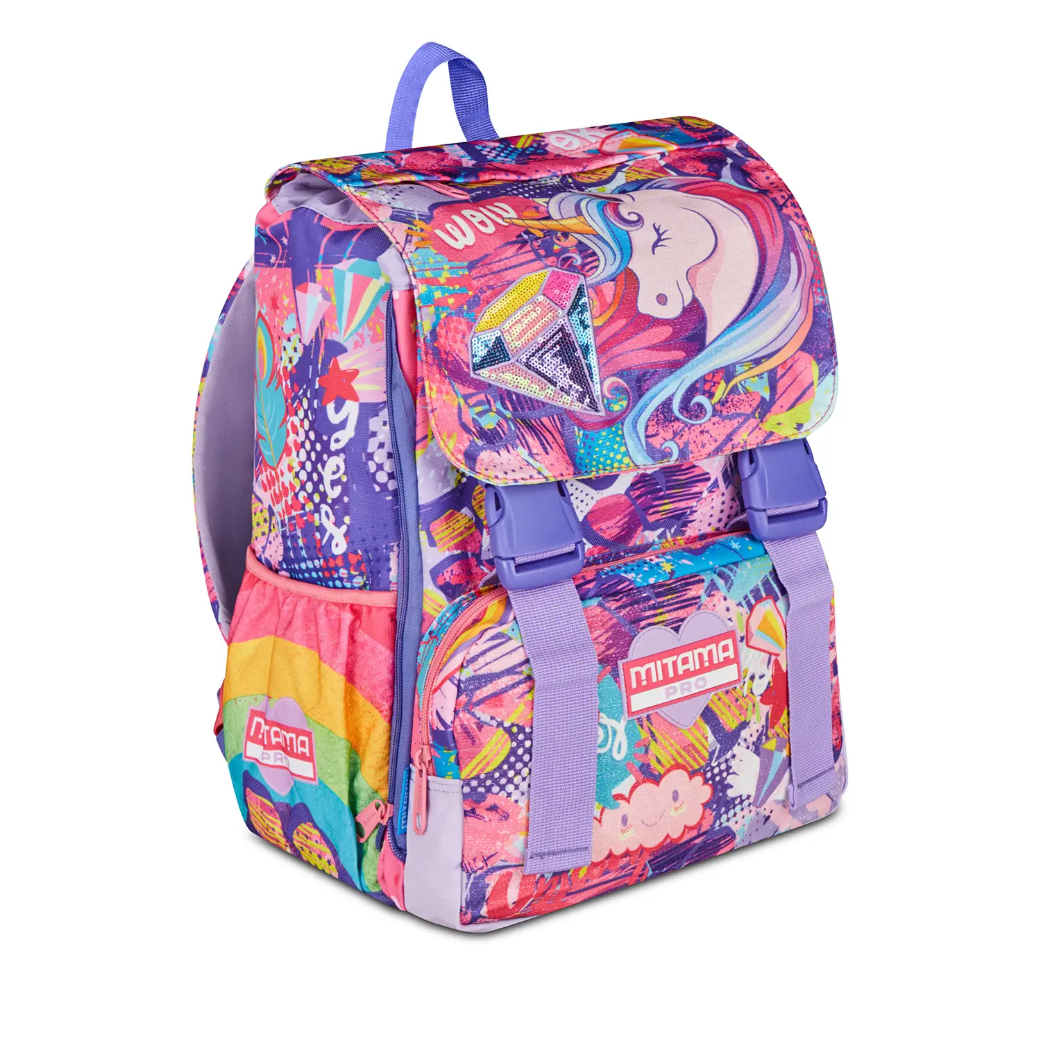 Zaino Estensibile Mitama Pro Fairyunicorn 4 Zip Girl - zaini scuola