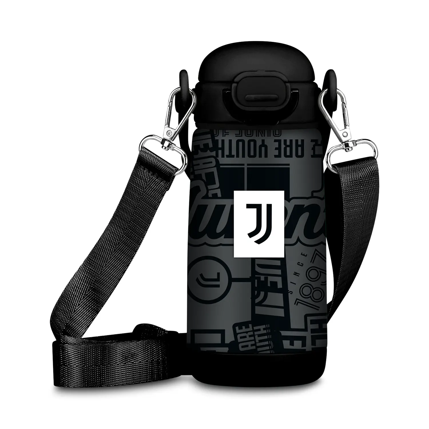 Borraccia Juventus Bambino Acciaio Inox 400ml Tracolla - borracce
