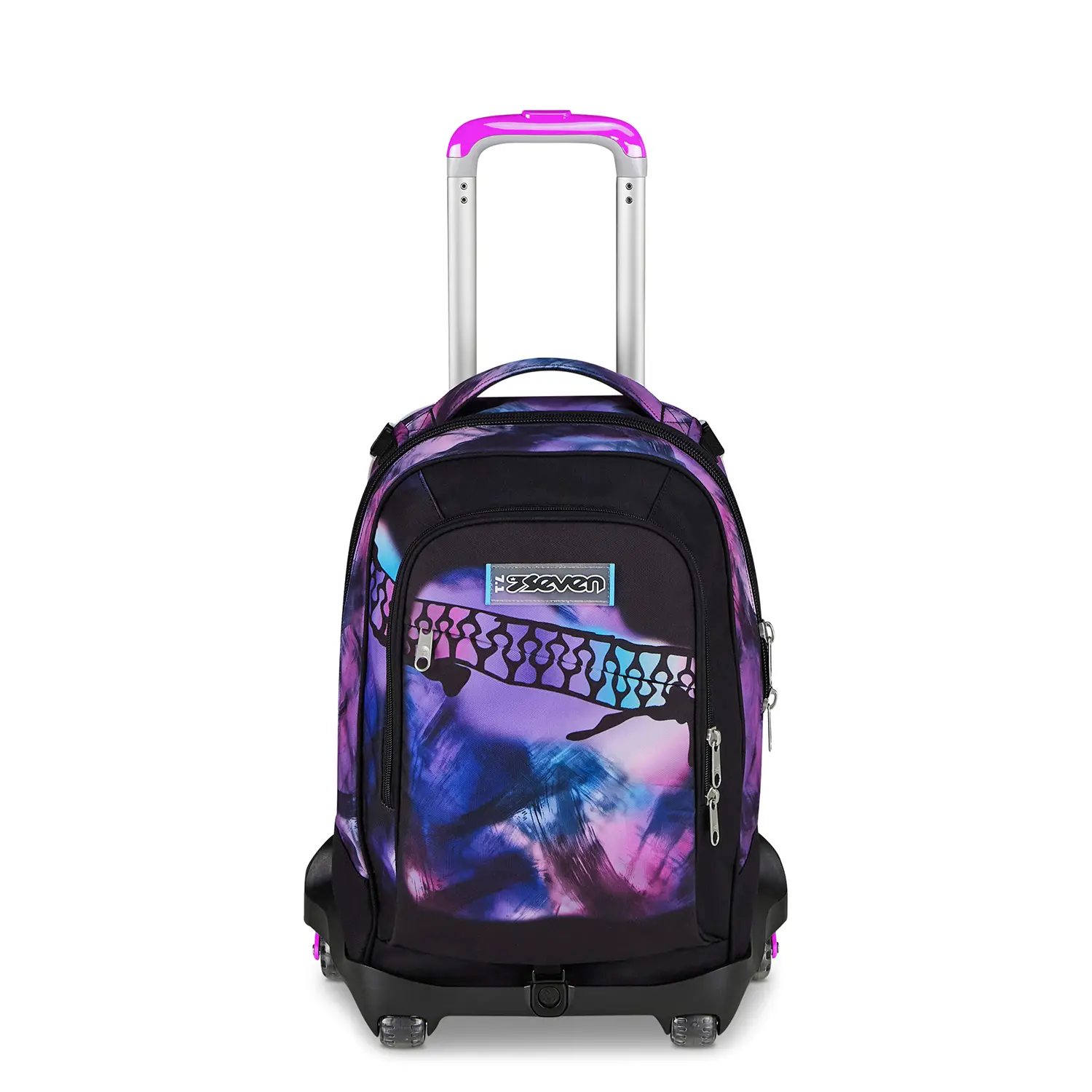 Trolley Zaino Scuola Seven Jack 8WD New Pink Fusion 34 Litri - zaini trolley