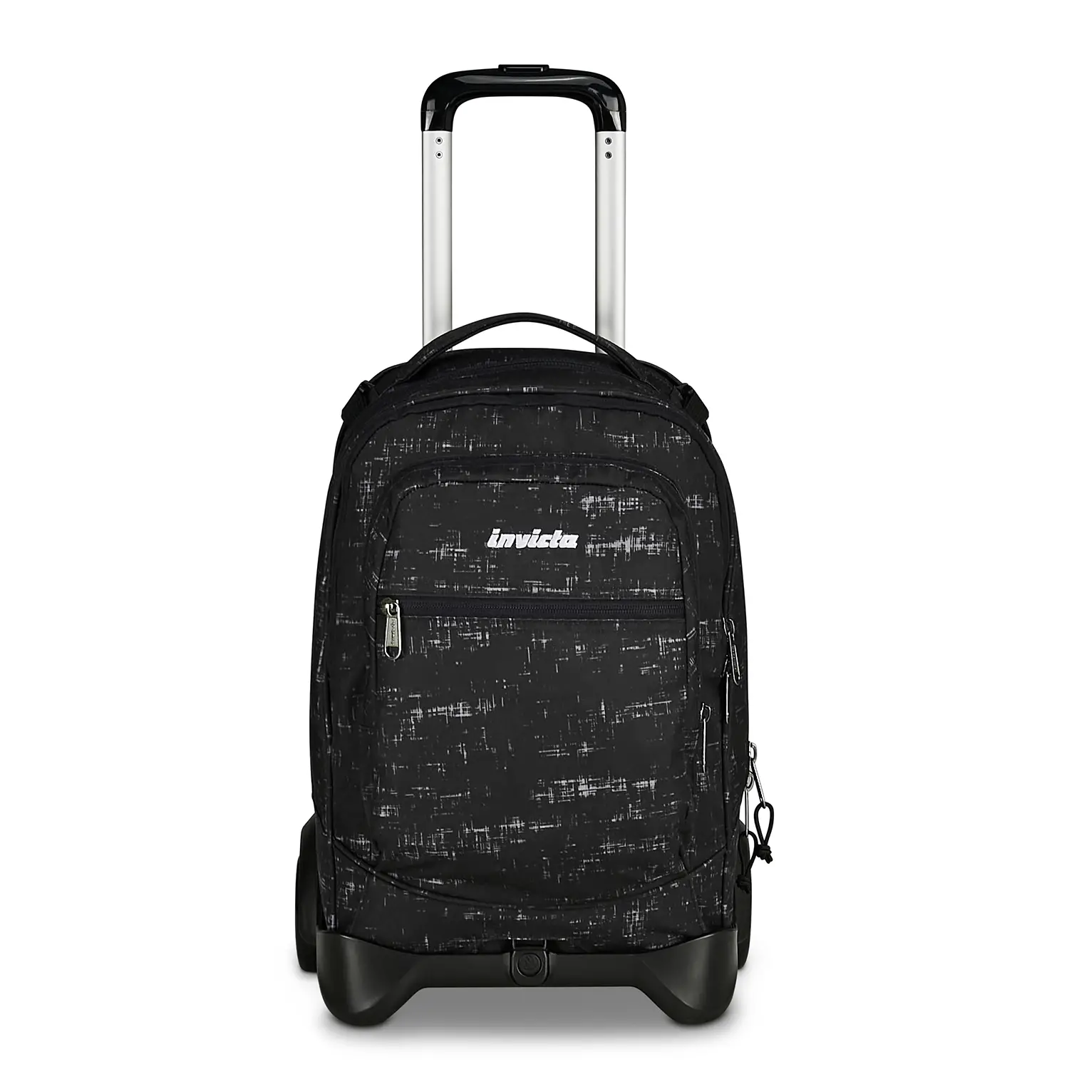 Trolley Scuola Zaino Invicta Plug Fantasy Black Double 34 Litri - zaini trolley