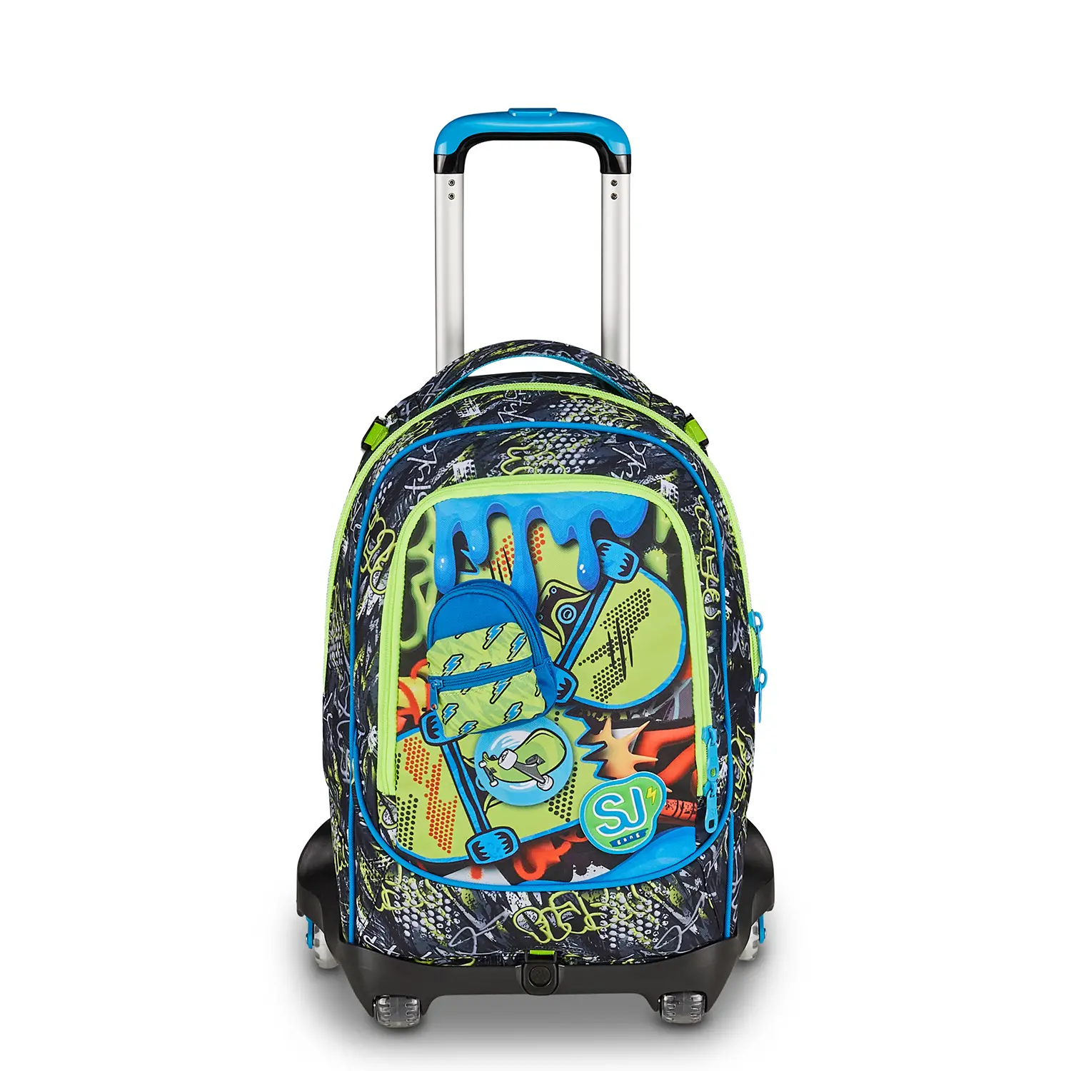 Zaino Scuola Trolley SJ Gang Soft Pouch Boy 8 Ruote 34 Litri - zaini trolley
