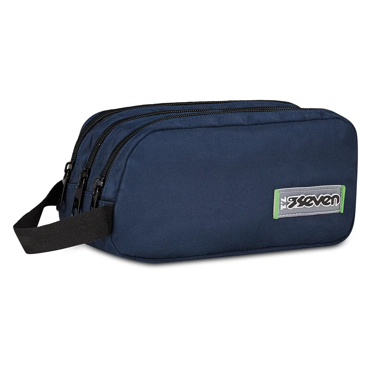 Astuccio Bustina 3 Zip Seven Freethink Deep Blue Unisex - bauletti tombolini bustine