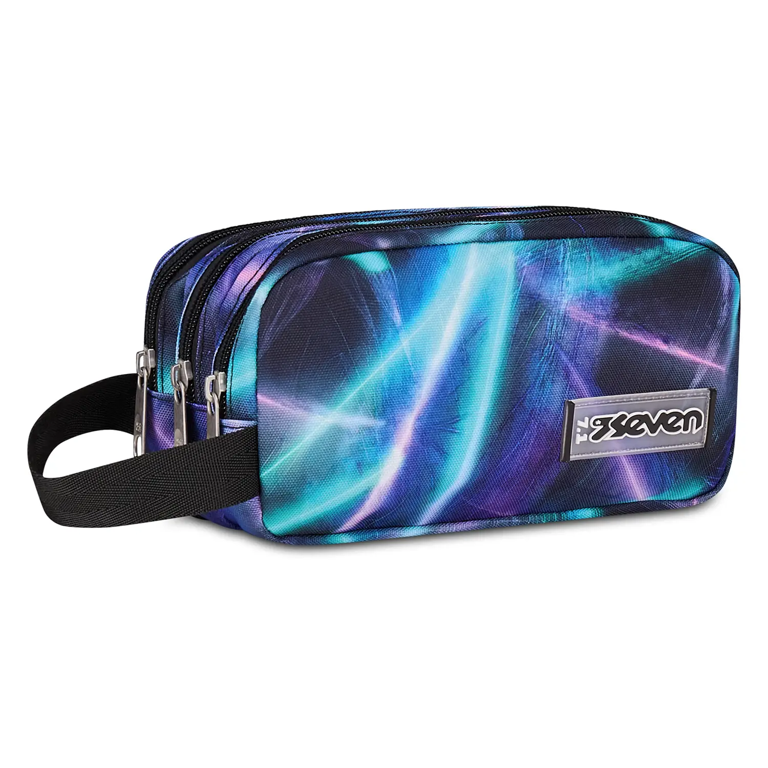Astuccio 3 Zip Seven Freethink Girl Royal Violet - bauletti tombolini bustine