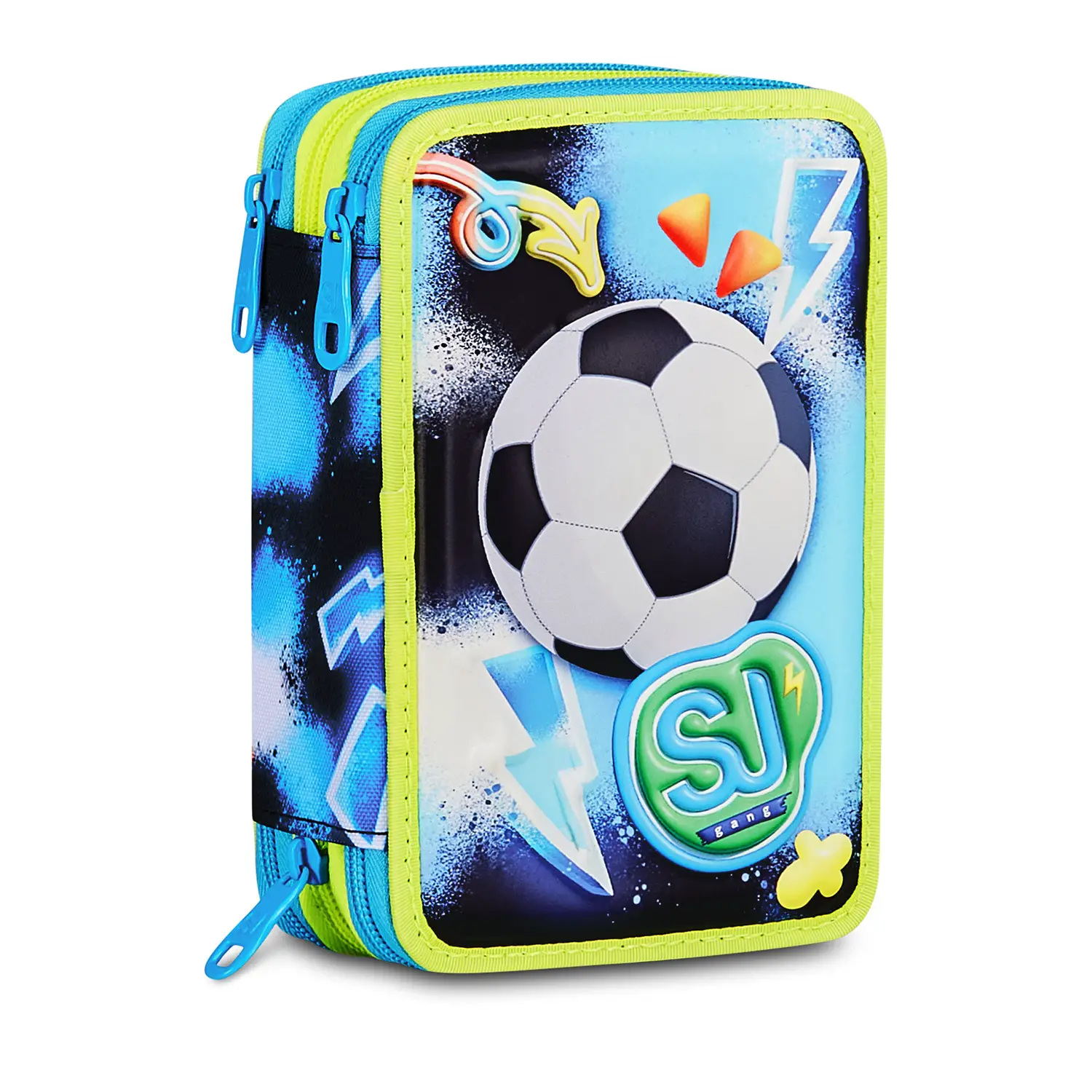 Astuccio 3 Zip SJ Gang Glowgame 3D 45 Pezzi - astucci colori
