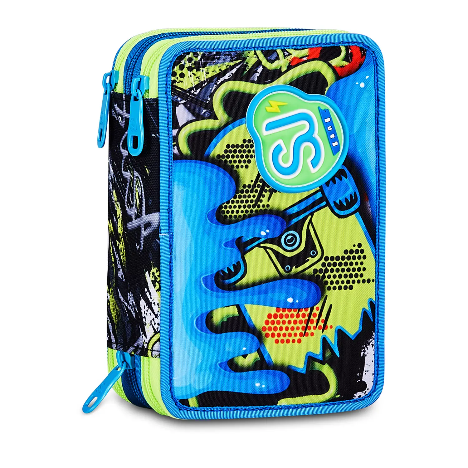 Astuccio 3 Zip SJ Gang Soft Pouch Boy 45 Pezzi - astucci colori