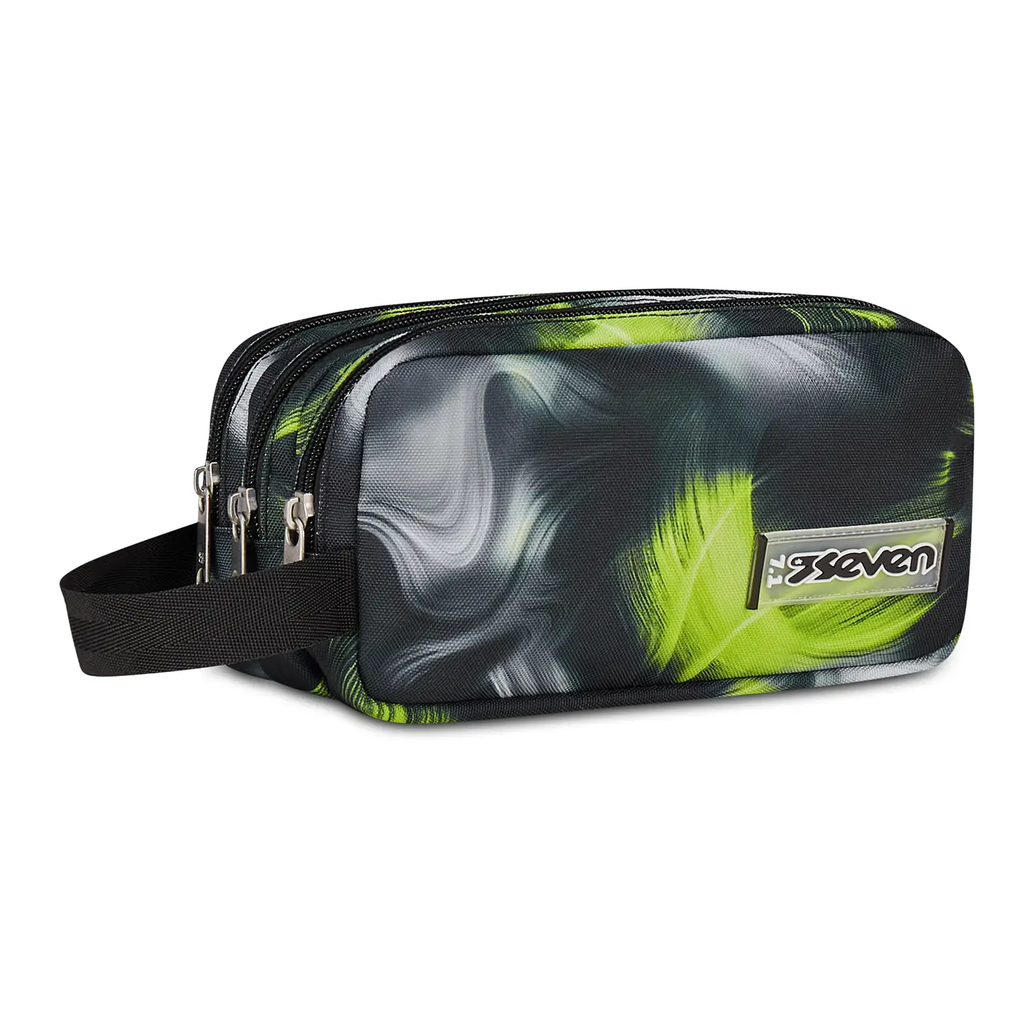 Bustina Astuccio 3 Zip Seven Freethink Boy Lime Punch - bauletti tombolini bustine