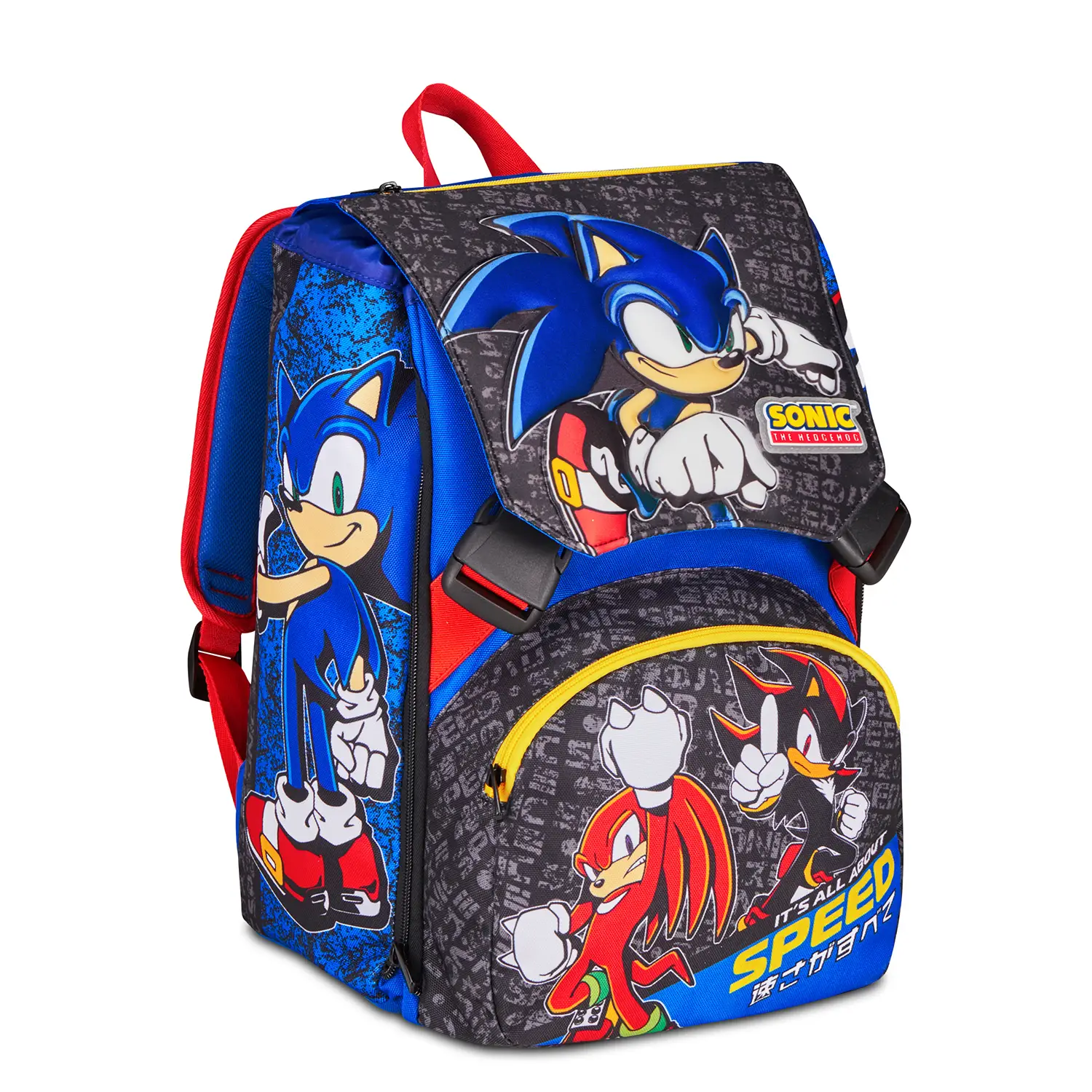 Sonic The Hedgehog Speed Zaino Scuola Sdoppiabile Big 24 Litri - zaini scuola