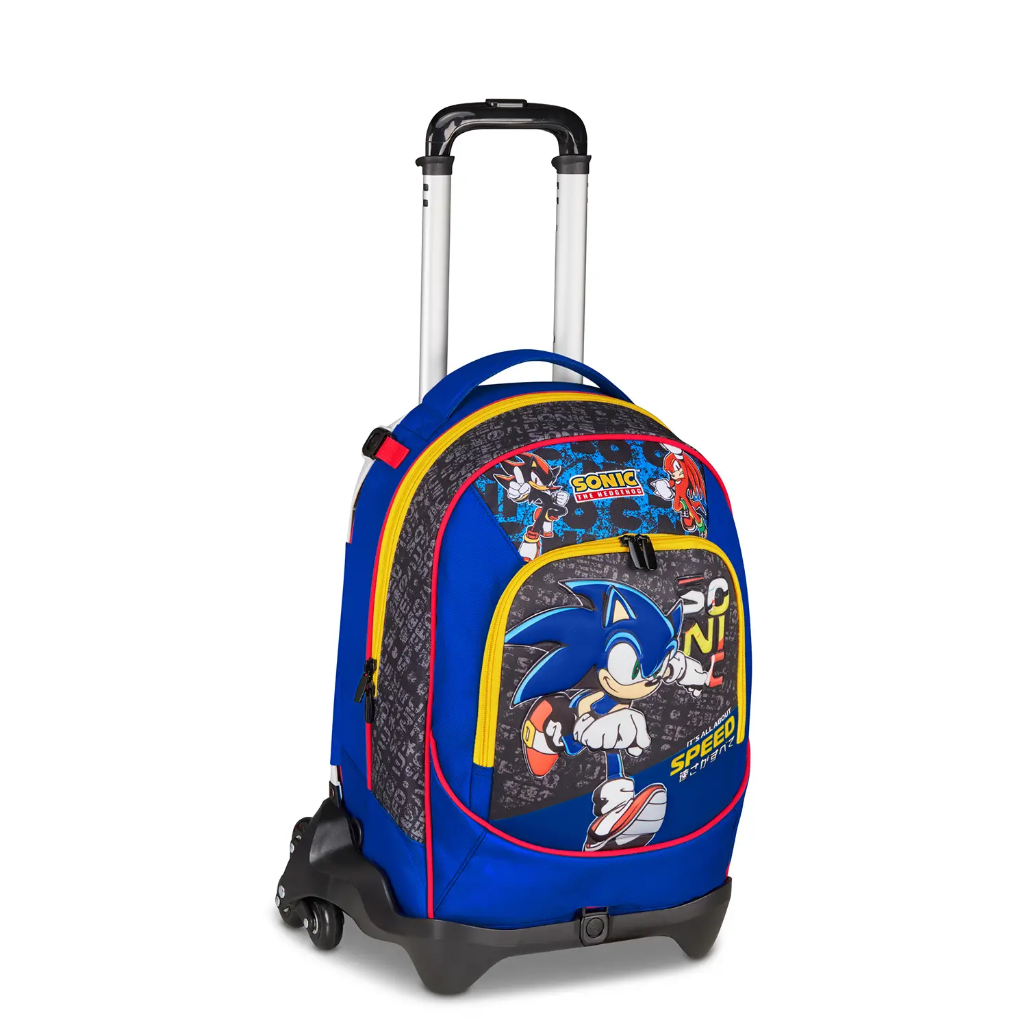 Sonic The Hedgehog Speed Zaino 33 Litri con Trolley Jack-3wd+ - zaini trolley