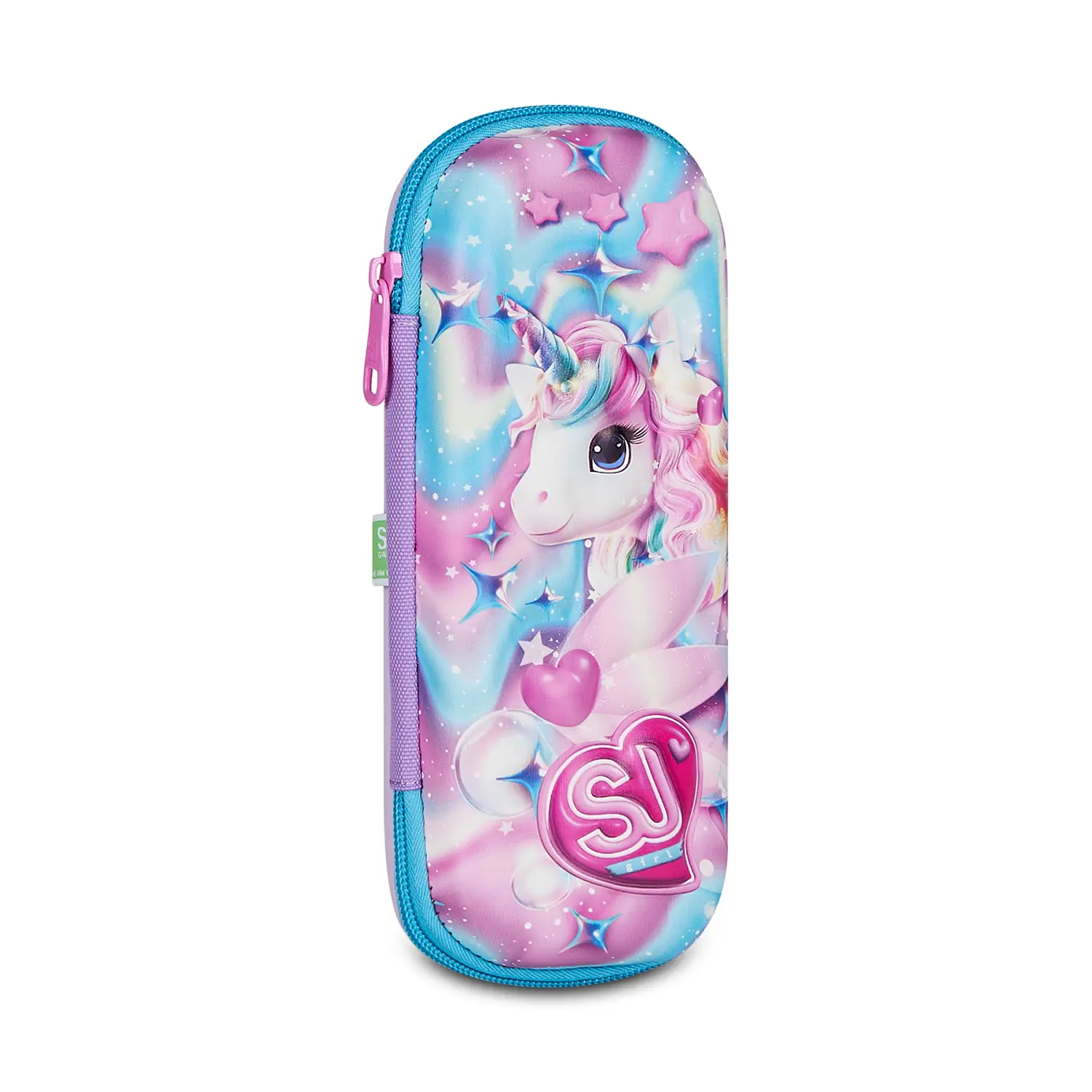 Portapenne 3D Sj Gang Glow Led Unicorn Girl Bustina - bauletti tombolini bustine