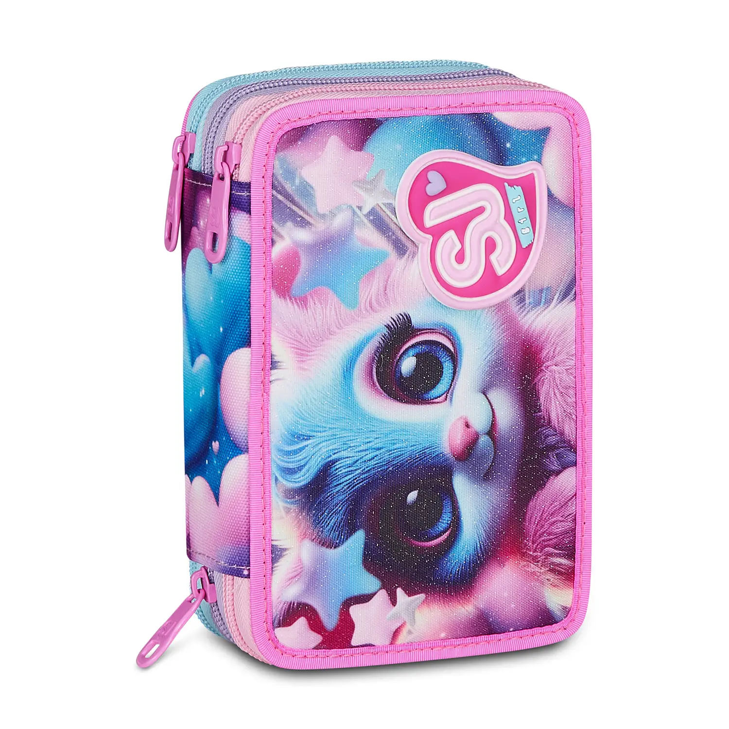 Astuccio 3 Zip Sj Gang Magical Fantasy Girl 45 Pezzi - astucci colori