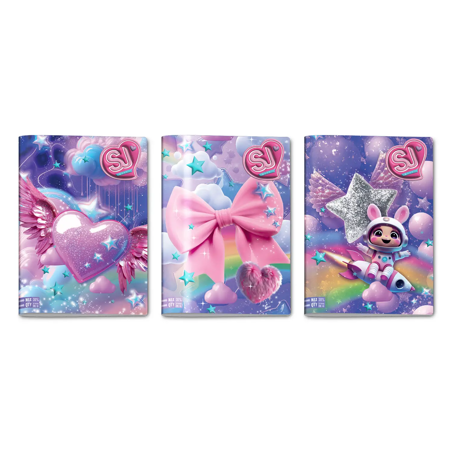 Sj Gang Wondrous Girl Quaderno A4 Maxi 96/100 Rigatura A - Cancelleria varia