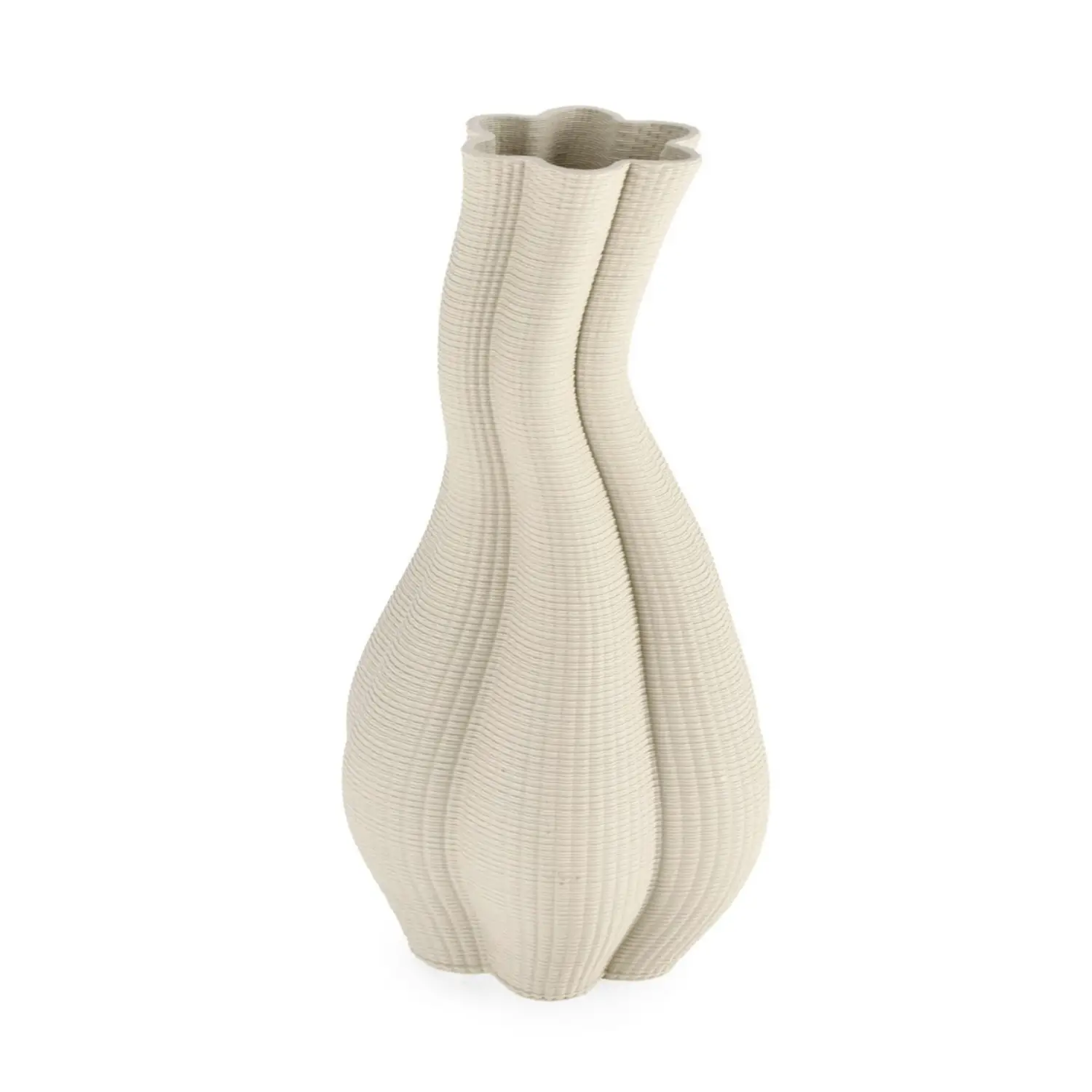 Vaso Reiko H33 Beige Bizzotto - oggetti decorativi