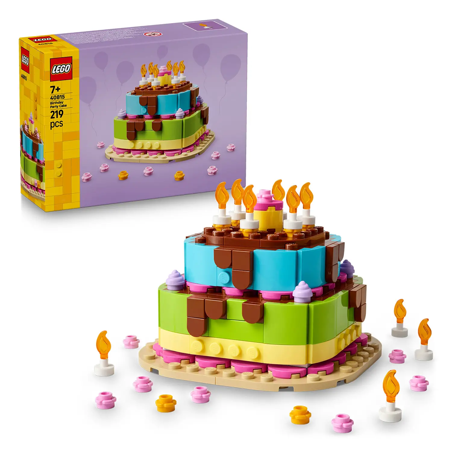 LEGO 40815 Torta Compleanno Costruibile con Candeline - lego