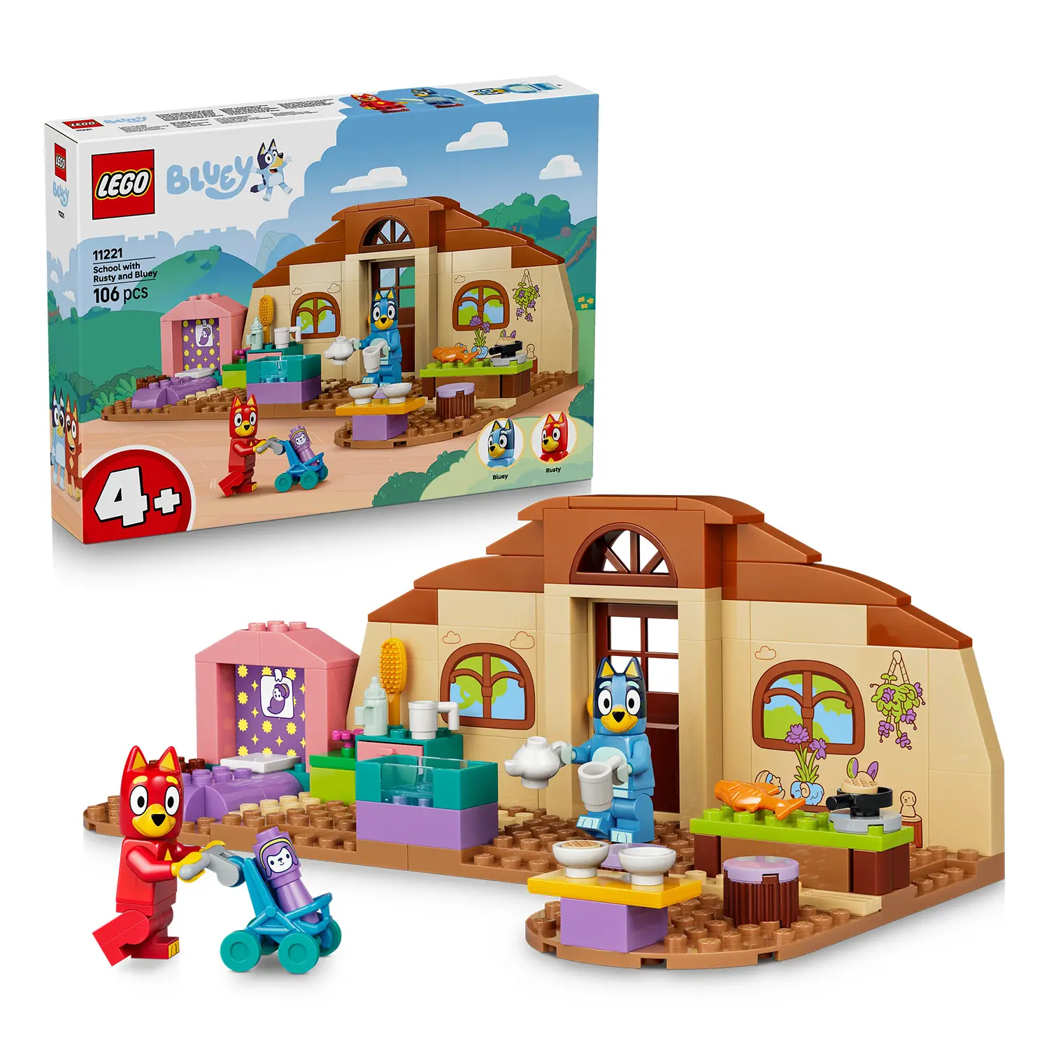 LEGO Bluey A Scuola con Rusty e Bluey 11221 - lego