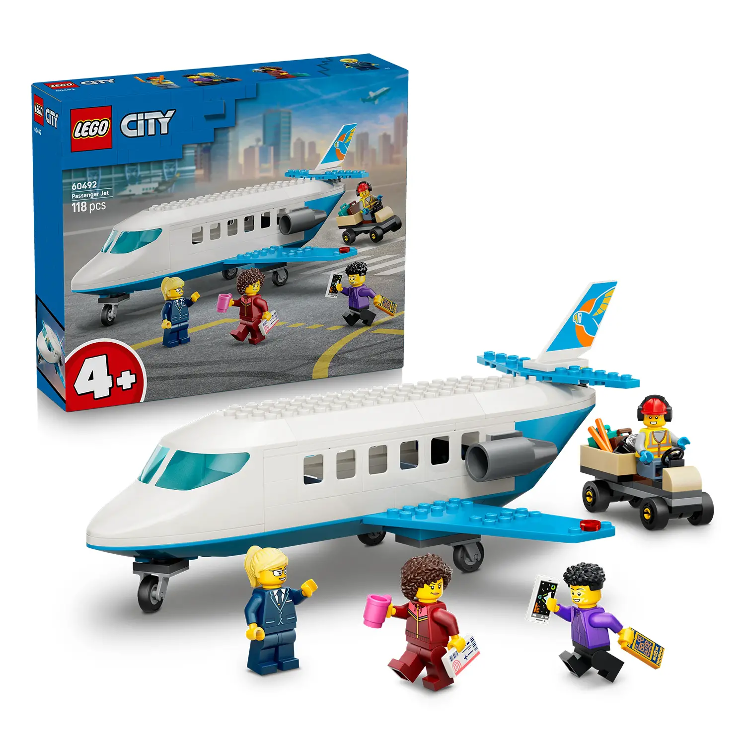 LEGO City Jet Passeggeri 60492 Aereo Giocattolo - lego
