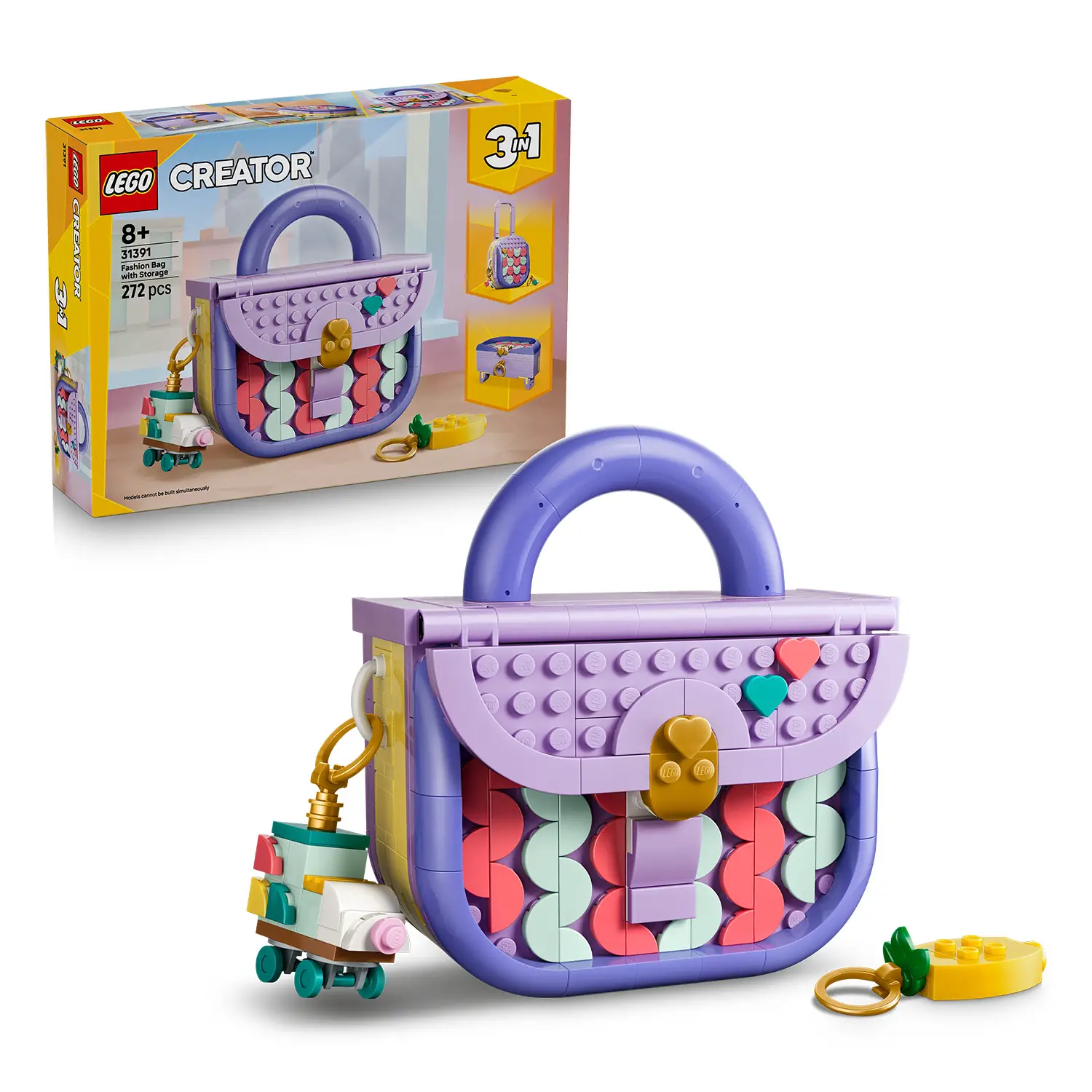 LEGO Creator 3 in 1 Borsetta alla Moda Portaoggetti31391 - lego