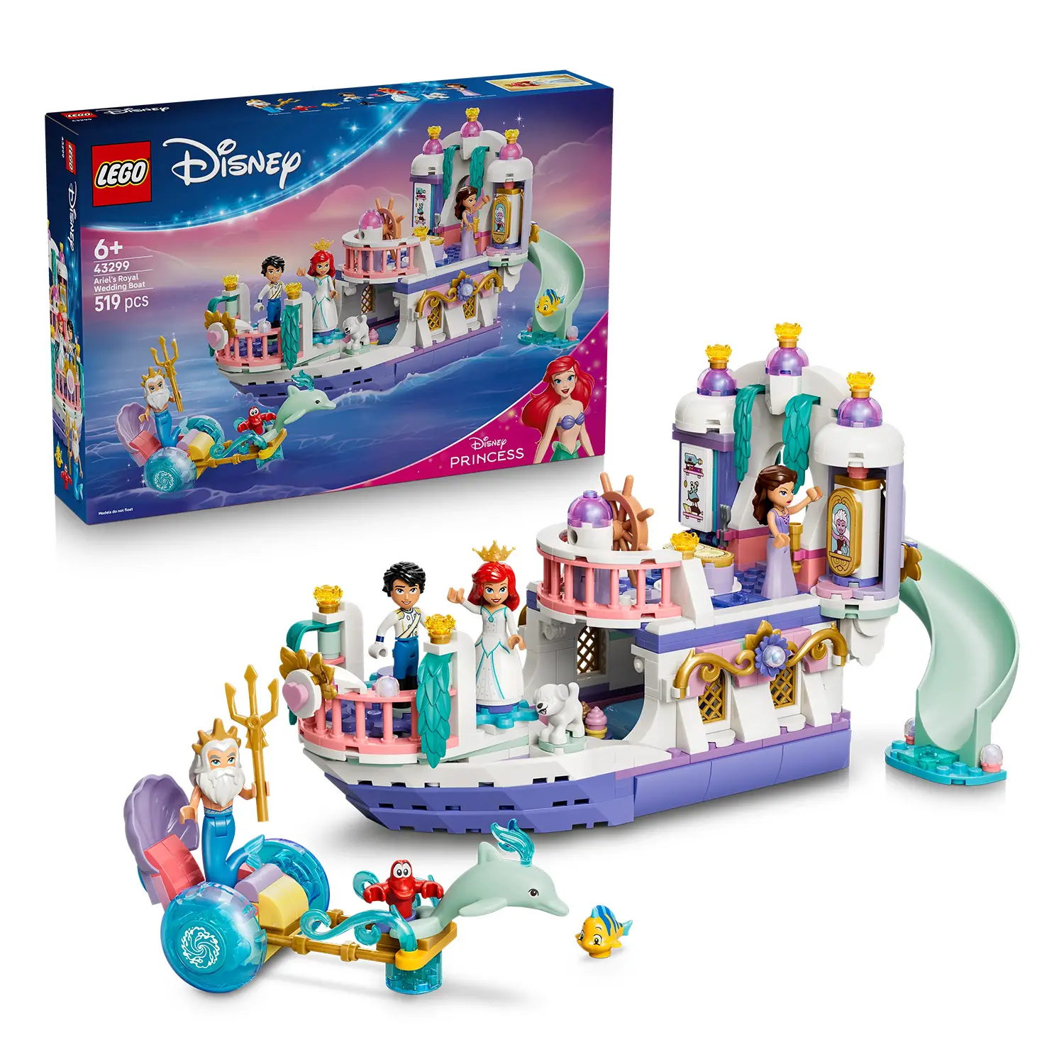 LEGO Disney Princess La Barca Nuziale di Ariel 43299 - lego