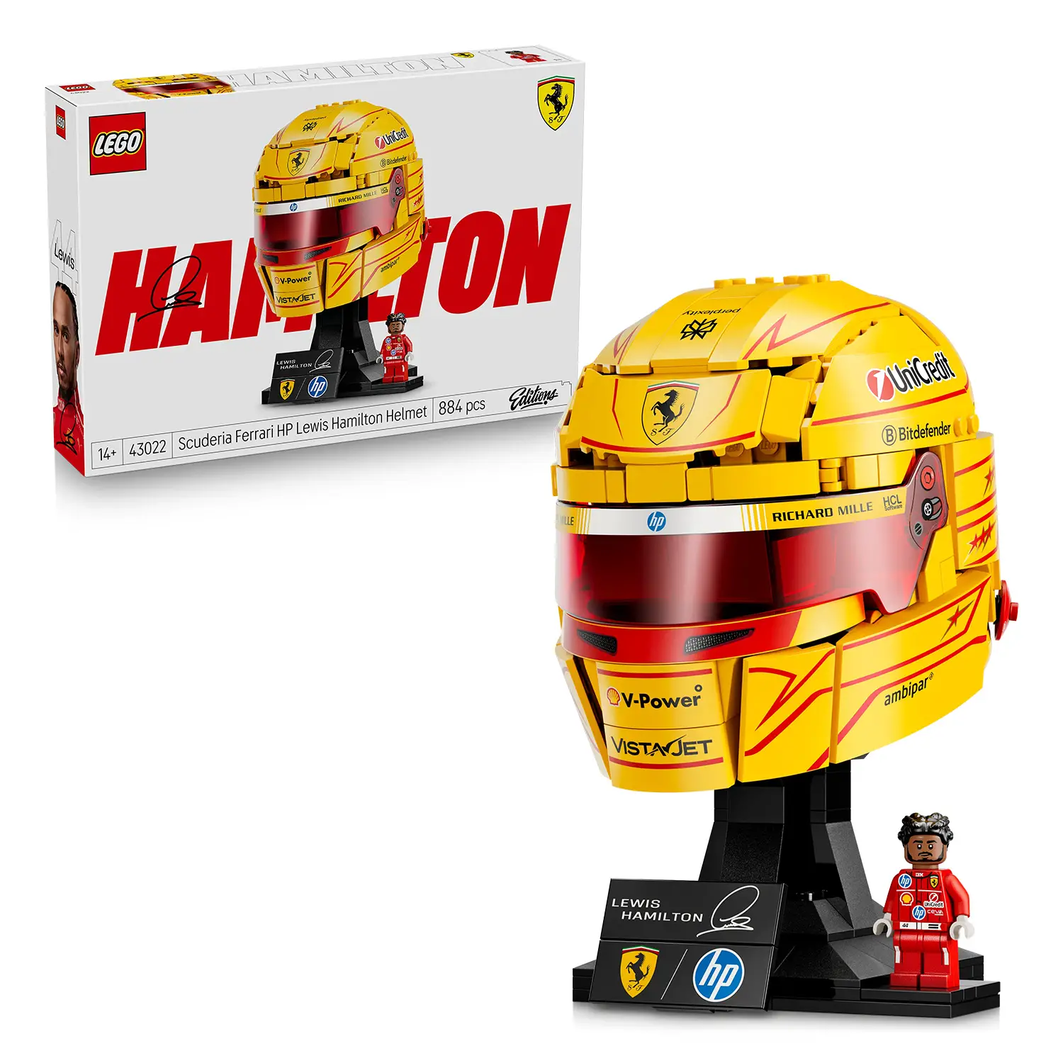 Lego Editions Casco di Lewis Hamilton Scuderia Ferrari Hp 43022 - lego