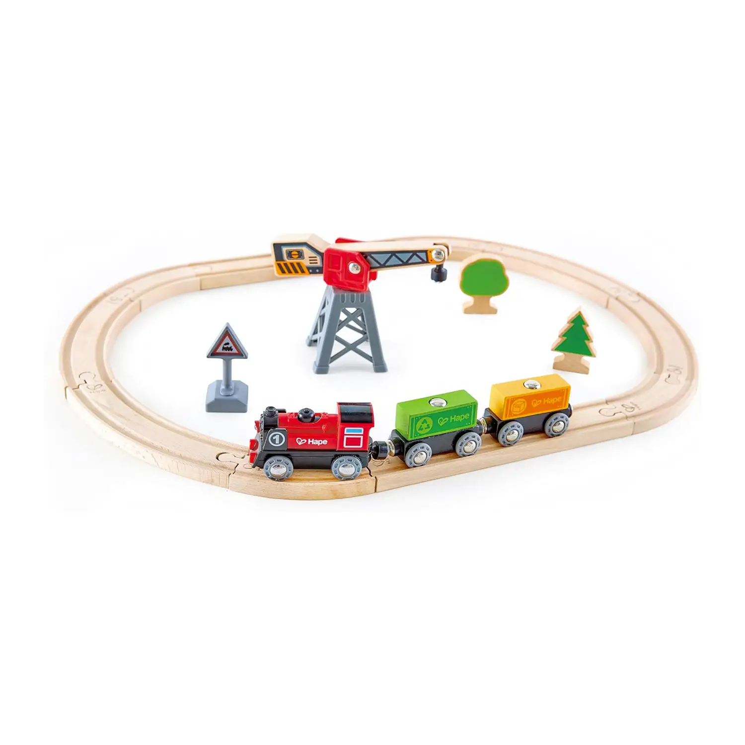 Pista Trenino con Gru e Locomotiva a Batteria - Primi giochi